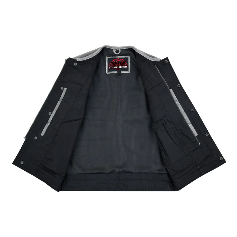 RC191V Concealed Snaps, Premium Naked Cowhide, Hidden Zipper, w/o Col