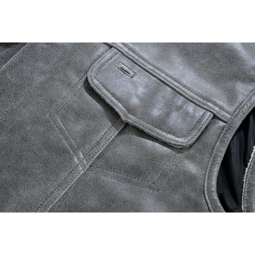 RC191V Concealed Snaps, Premium Naked Cowhide, Hidden Zipper, w/o Col