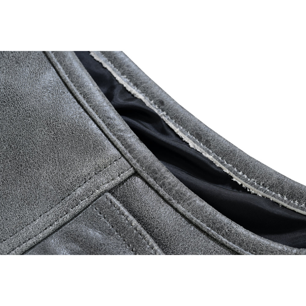 RC191V Concealed Snaps, Premium Naked Cowhide, Hidden Zipper, w/o Col