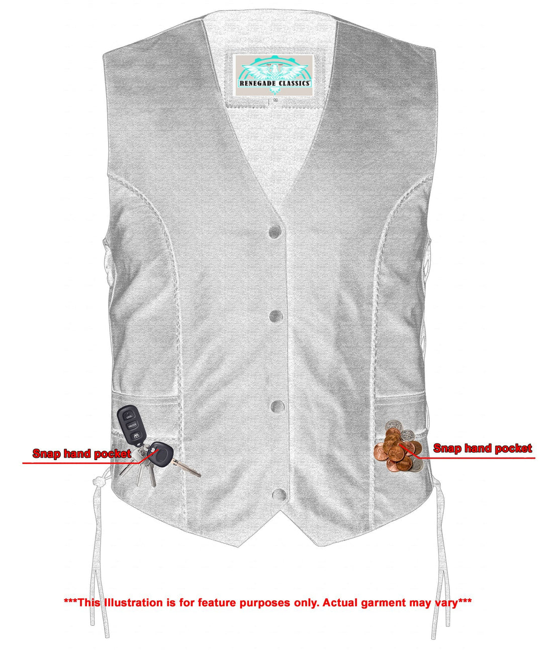 RC223 Women's Ultra-Thin  Braided Vest
