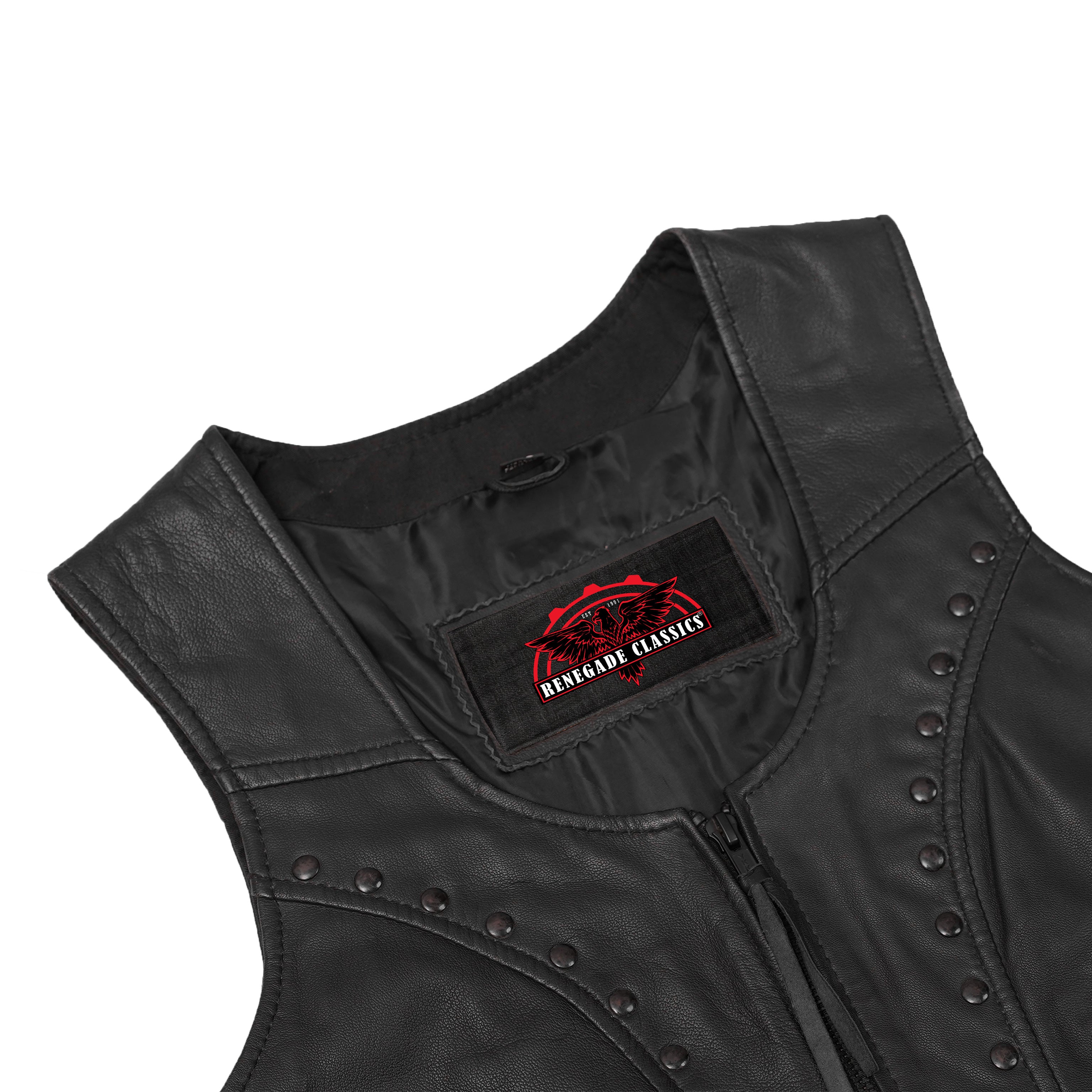 RC241 Women's Lightweight Vest with Rivets Detailing