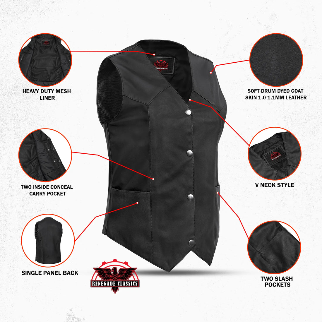 RC251 Women's Classic Plain Side Vest