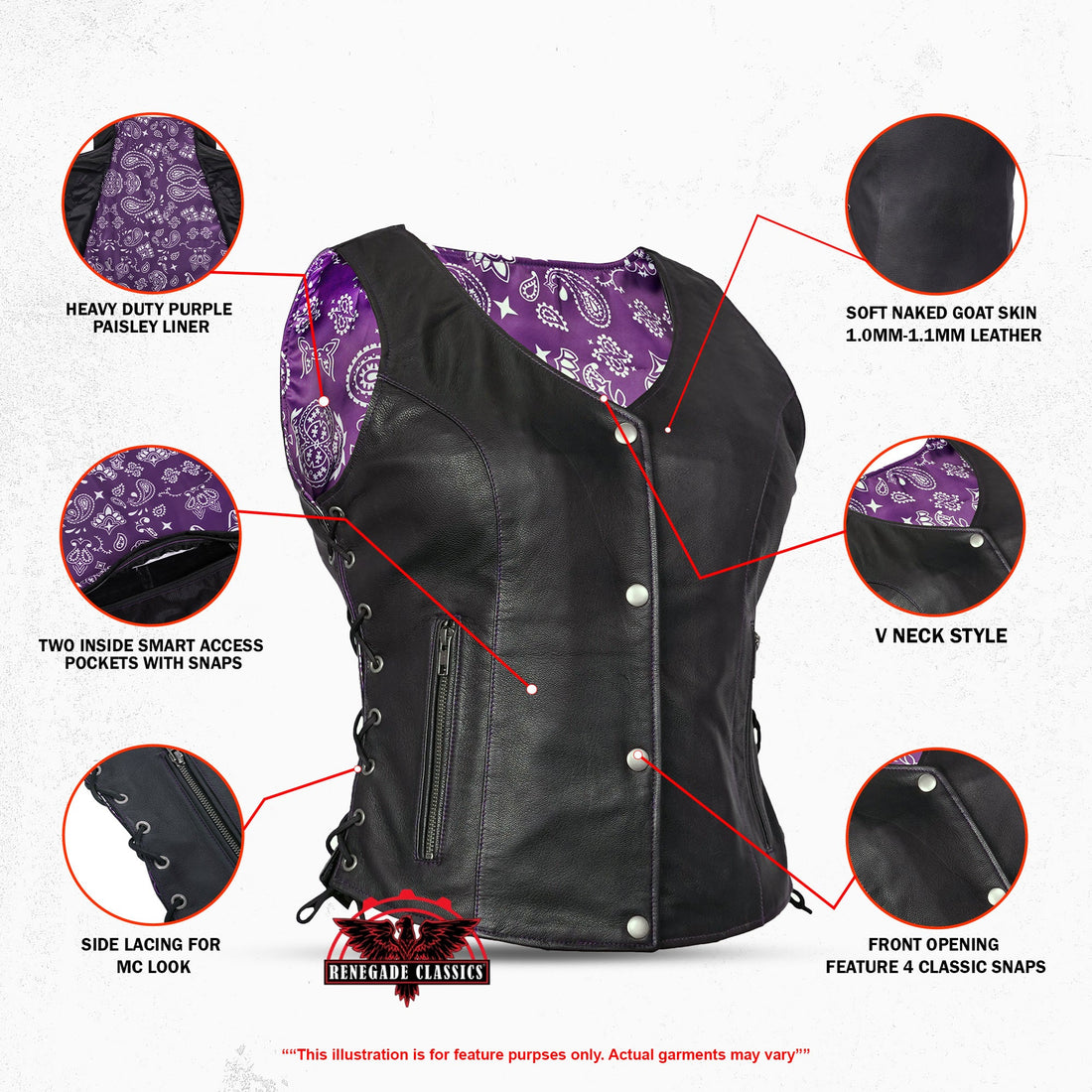 RC261 Miss Miles - Purple Paisley