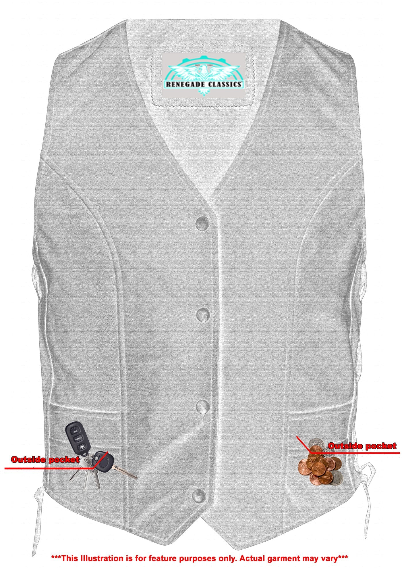 RC271 Women's Stylish Full Cut Vest