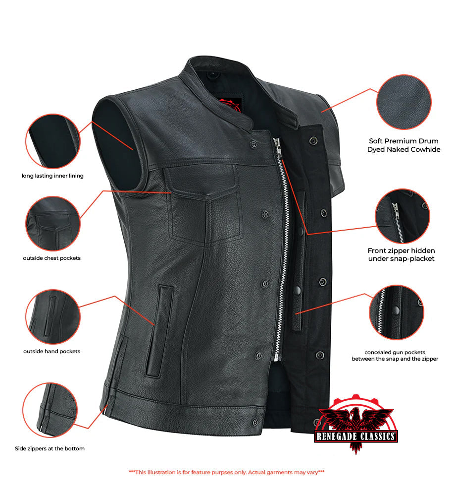 RC287 Women's Premium Single Back Panel Concealment Vest