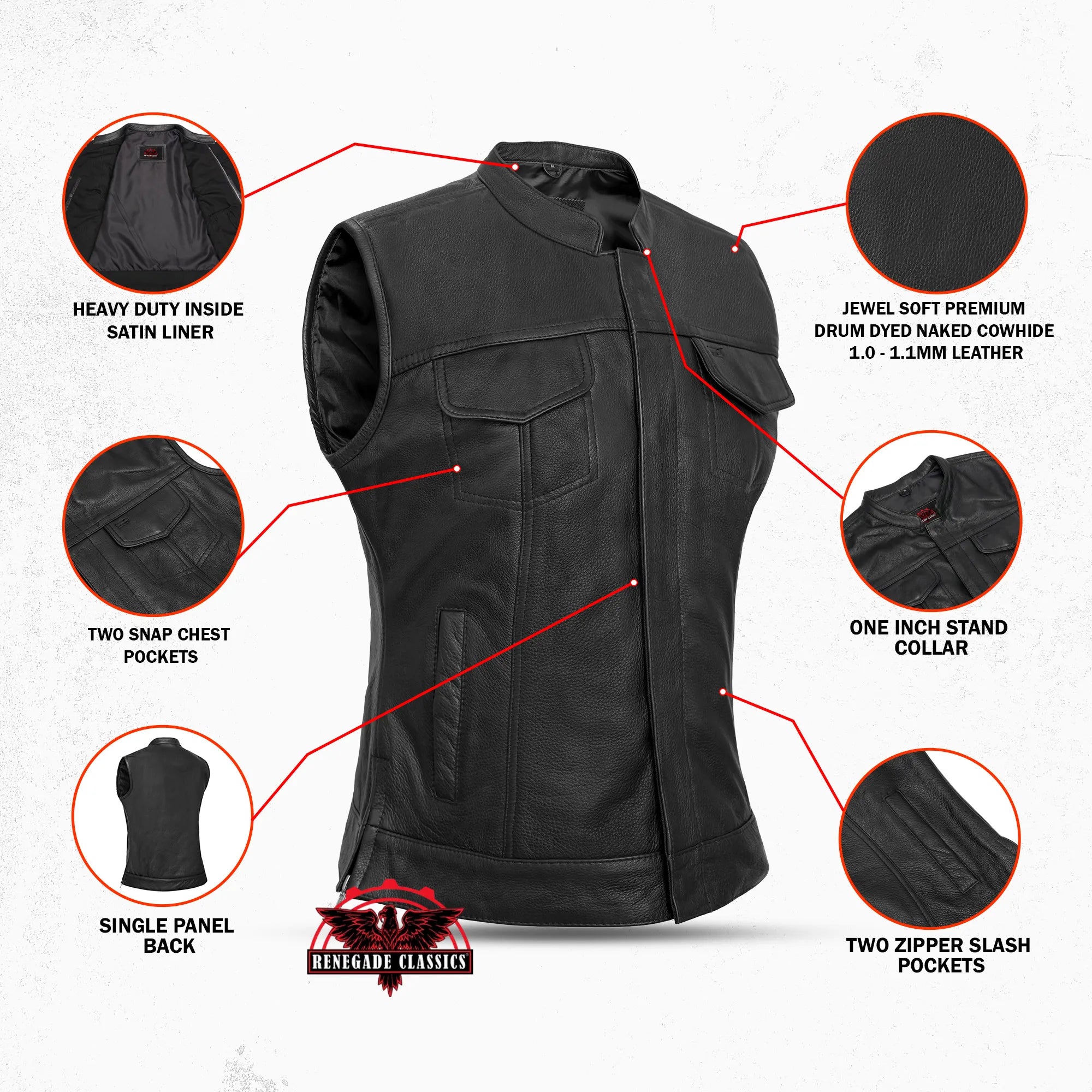 RC287 Women's Premium Single Back Panel Concealment Vest