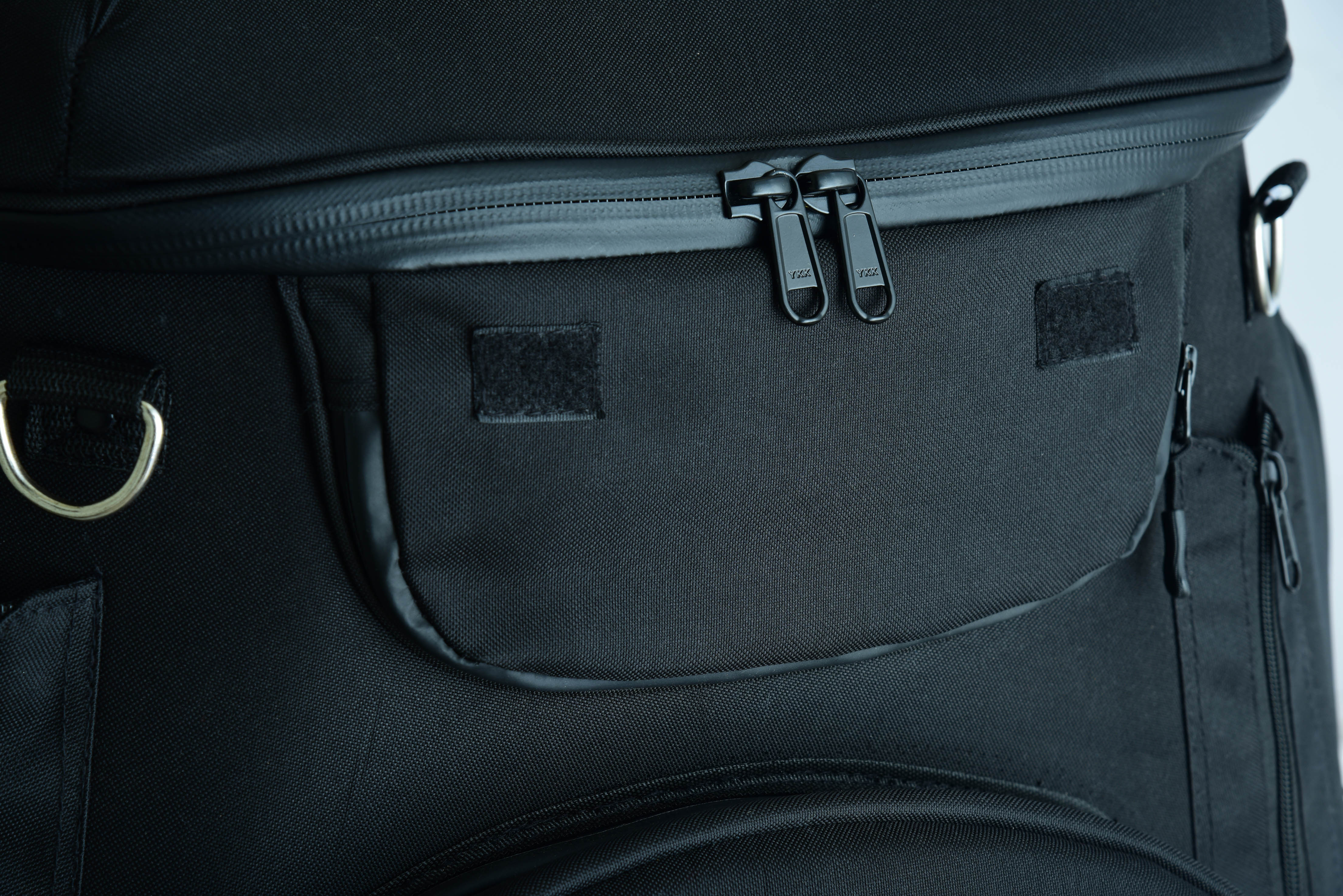 RC388 Renegade Classics Black Heavy Duty Textile Motorcycle Pet Carrier Si