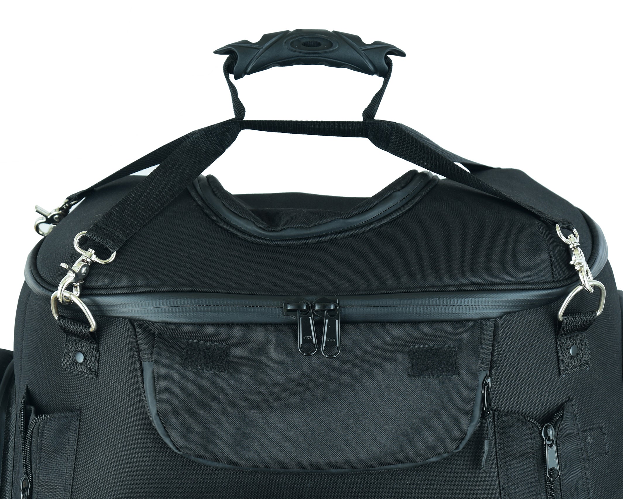 RC388 Renegade Classics Black Heavy Duty Textile Motorcycle Pet Carrier Si