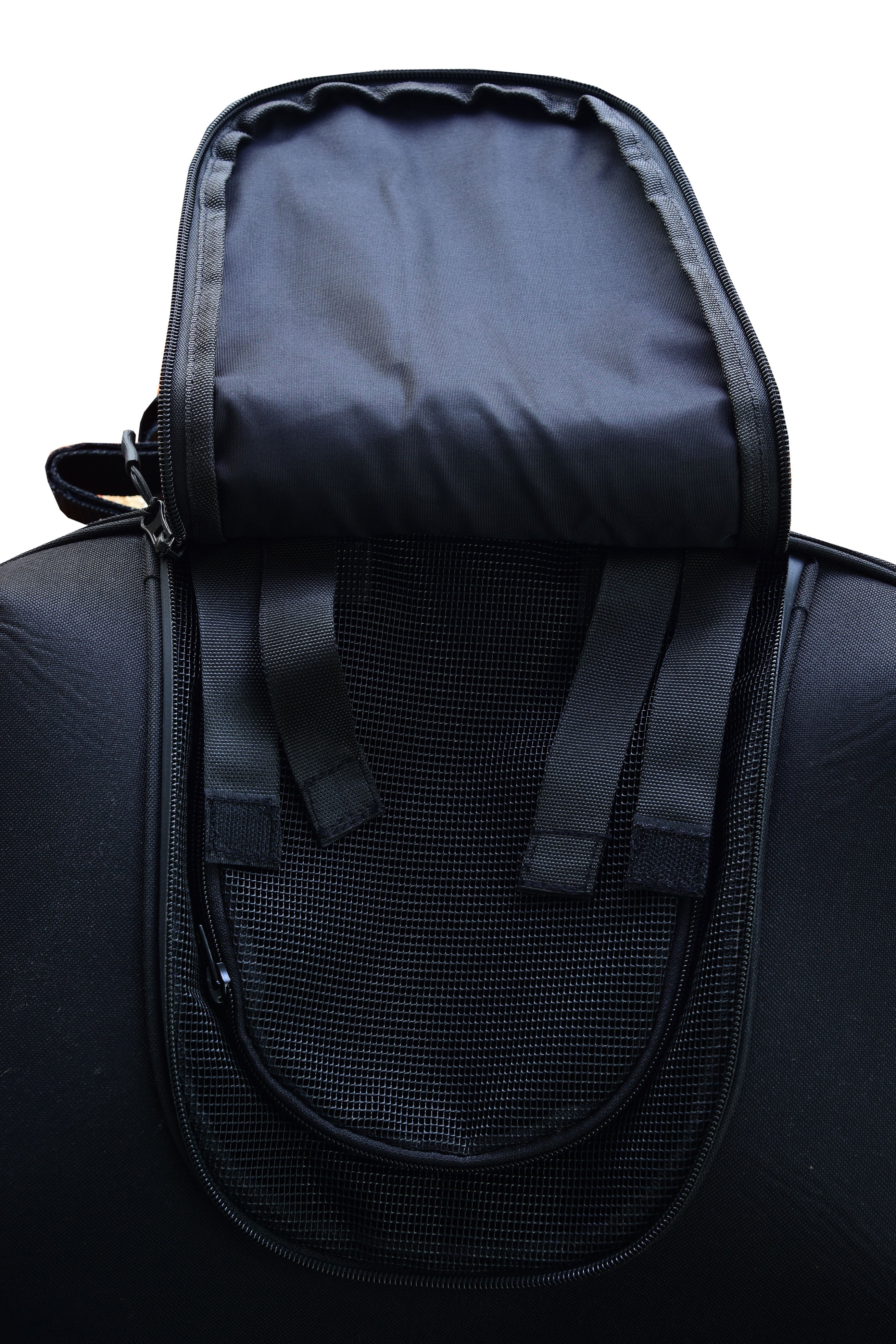 RC388 Renegade Classics Black Heavy Duty Textile Motorcycle Pet Carrier Si