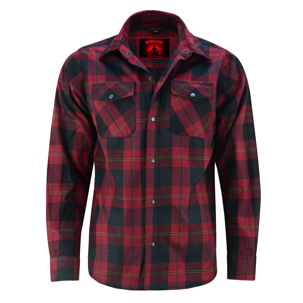 RC4682 Flannel Shirt - Red and Black