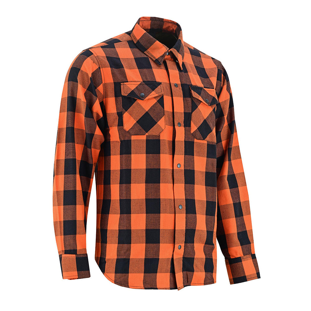 RC4684 Flannel Shirt - Orange and Black