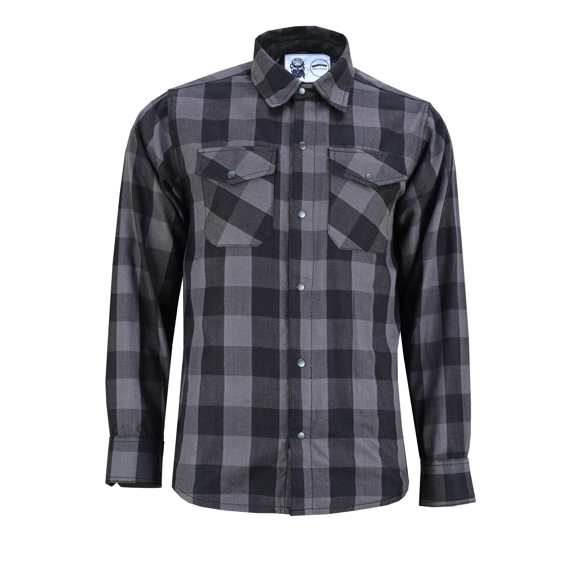 Flannel Shirt - Gray and Black LVAD Gear Flannel