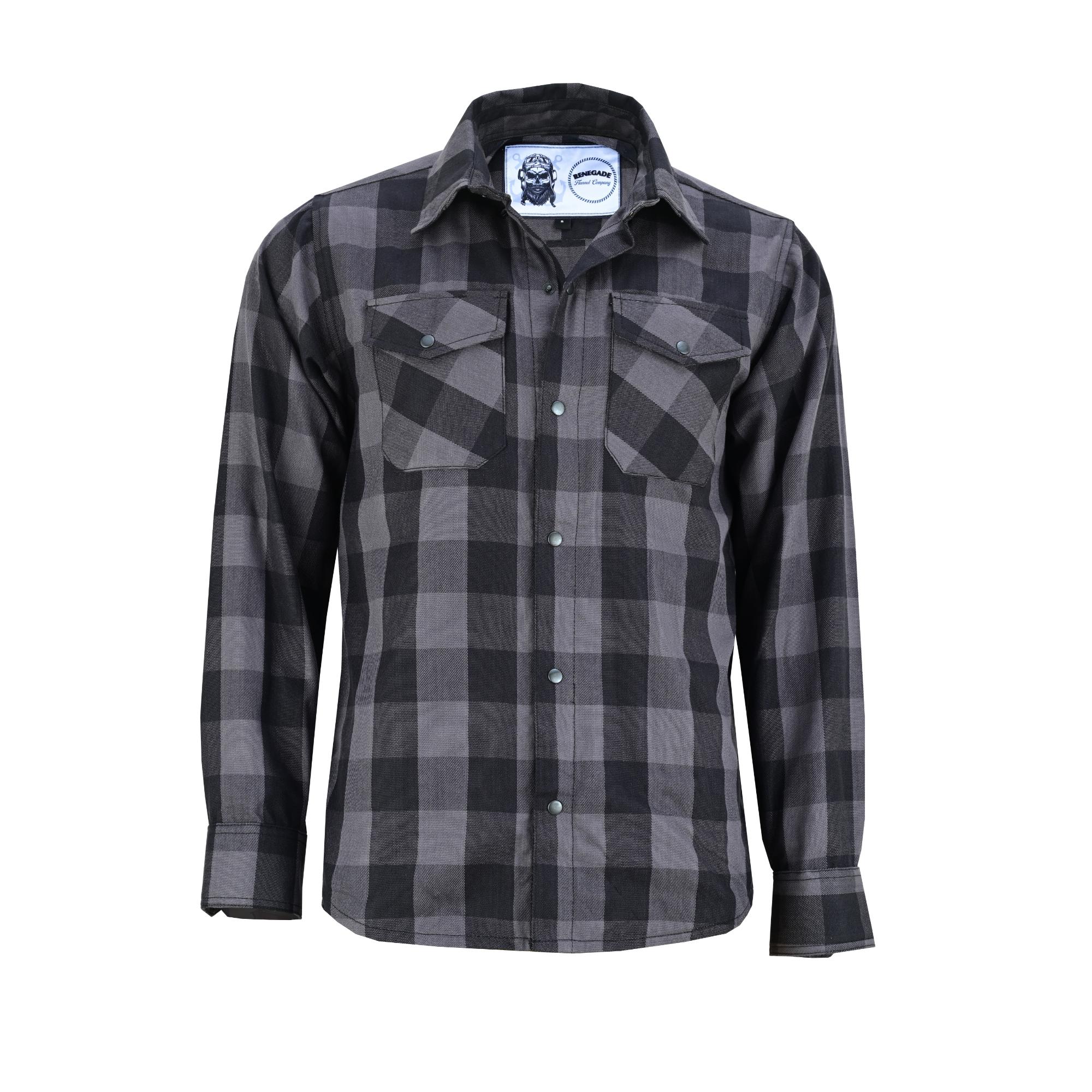 Flannel Shirt - Gray and Black LVAD Gear Flannel