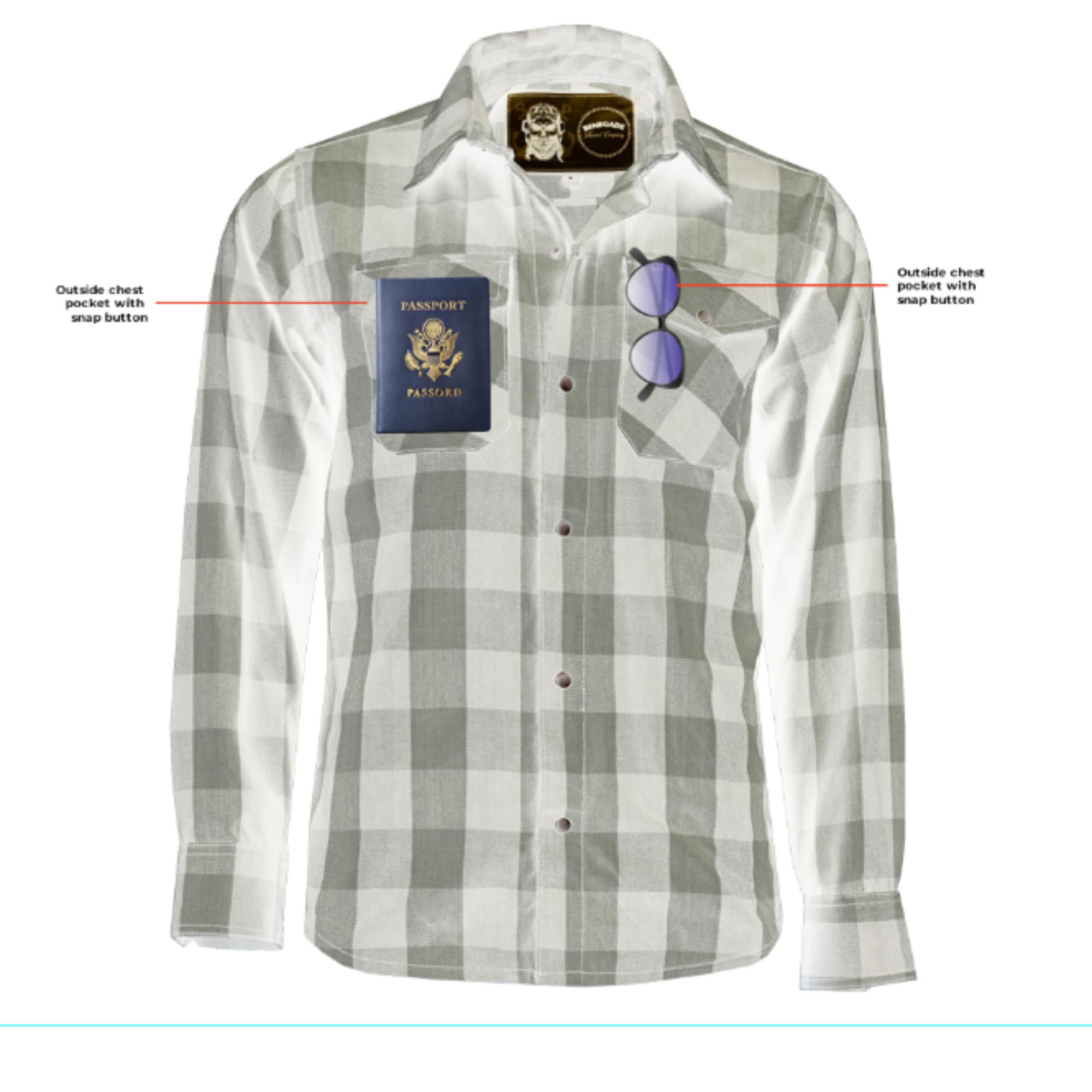 Flannel Shirt - Gray and Black LVAD Gear Flannel