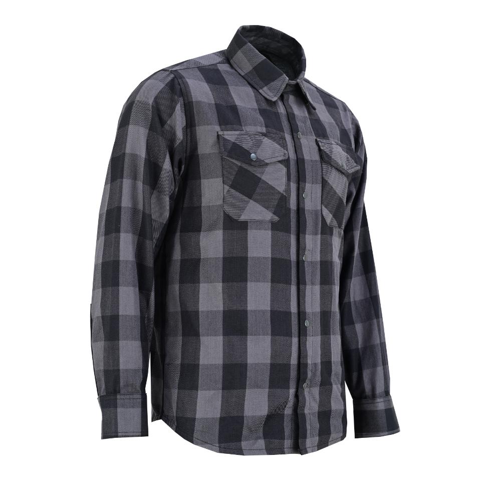 RC4685 Flannel Shirt - Gray and Black