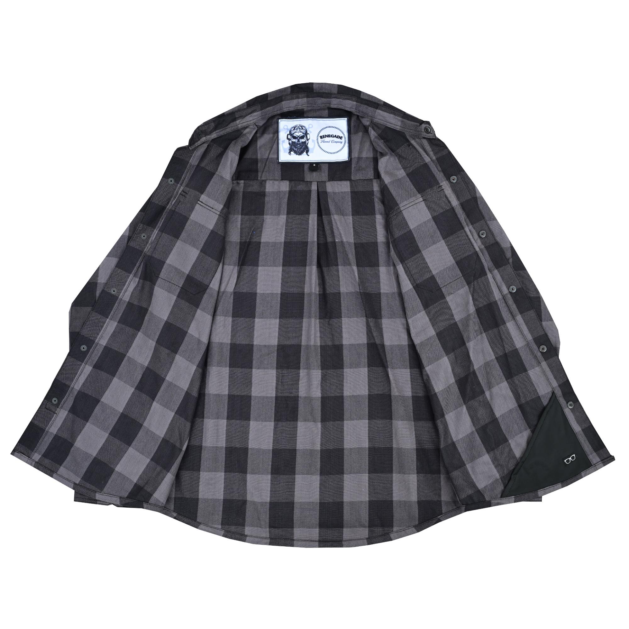 Flannel Shirt - Gray and Black LVAD Gear Flannel