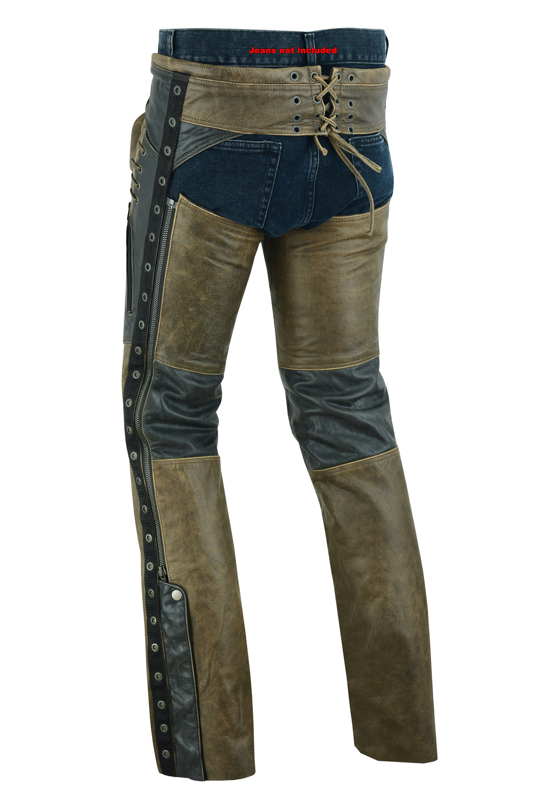RC498 Women's Stylish Lightweight Hip Set Chaps- Two Tone