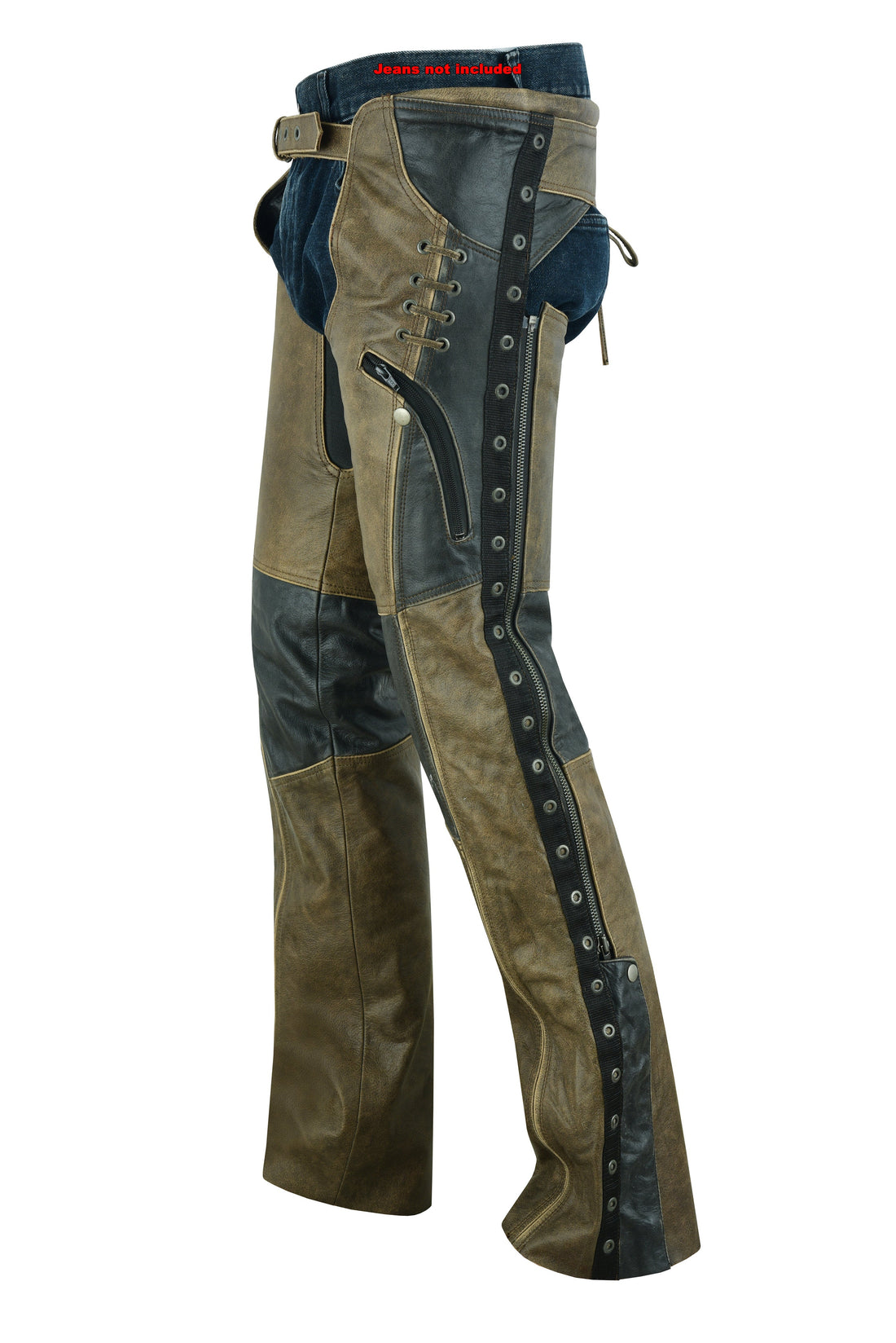 RC498 Women's Stylish Lightweight Hip Set Chaps- Two Tone