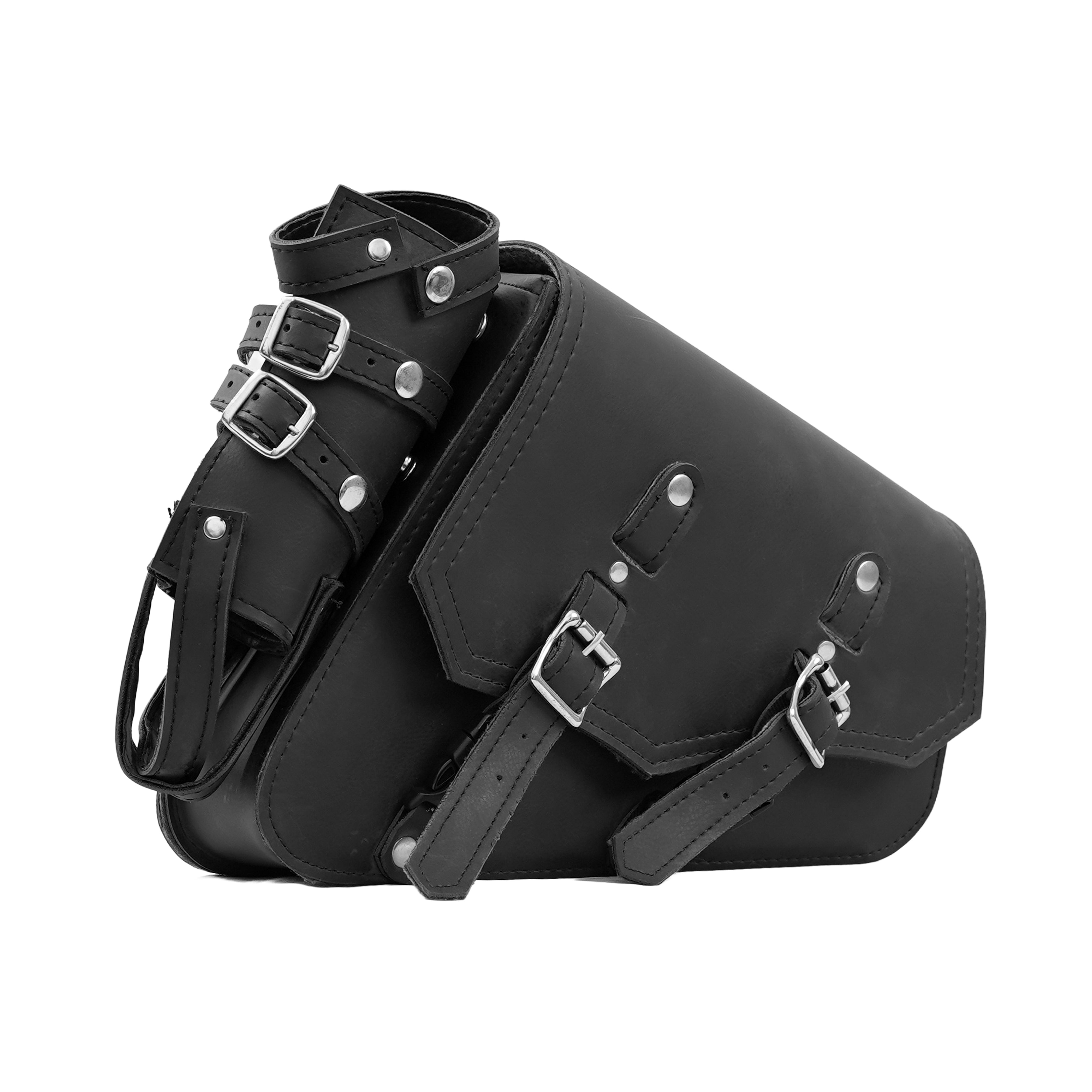 RC5011L Left Side Synthetic Leather Swing Arm Bag w/Bottle Holder