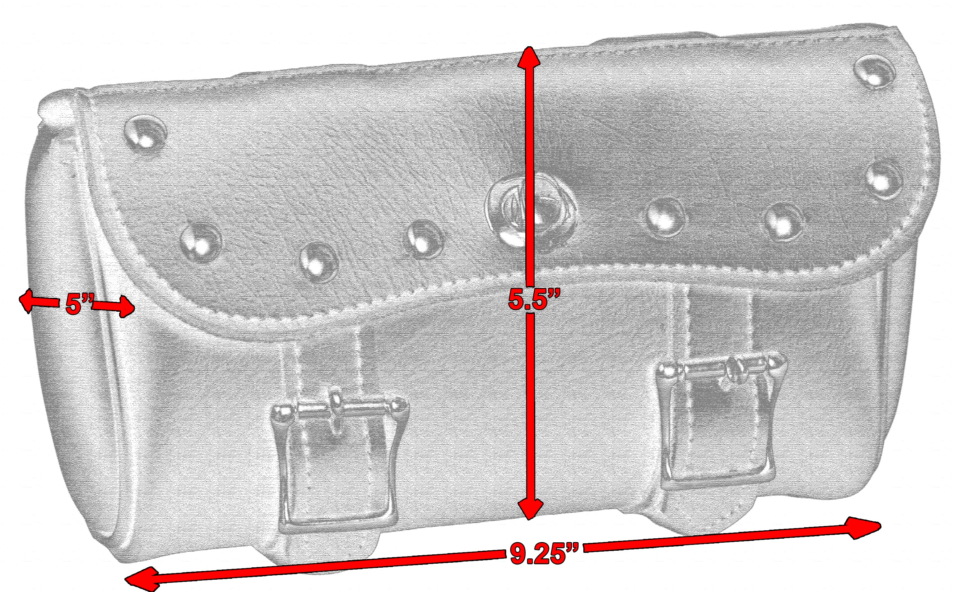 RC5602S Two Strap Tool Bag w/ Studs