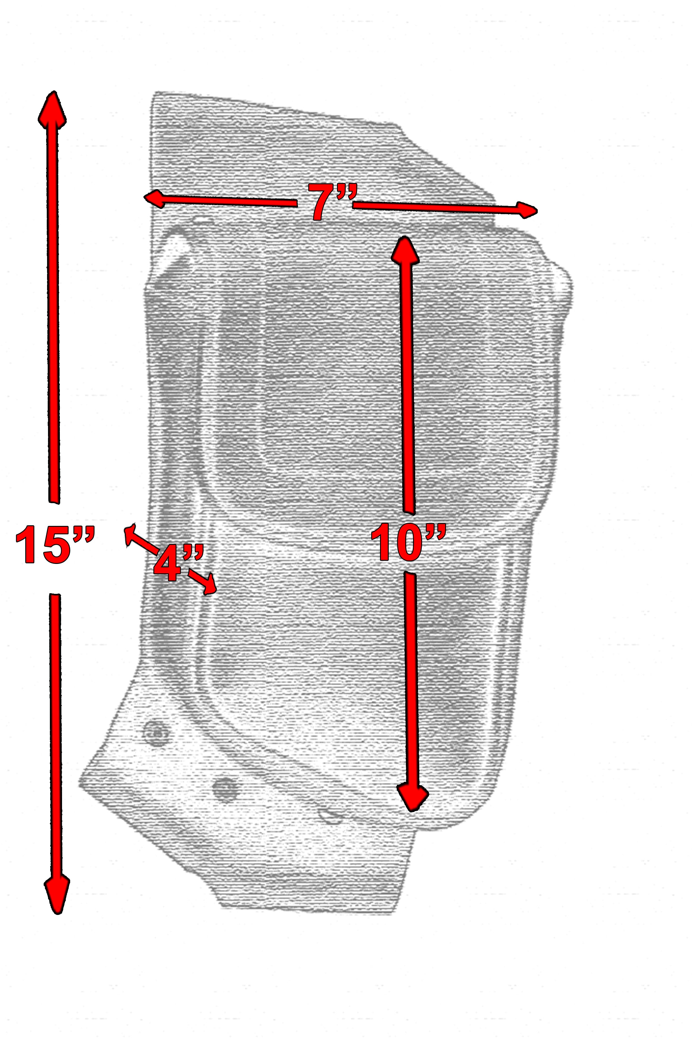 RC5827L Crash Bar Bag - Left Side