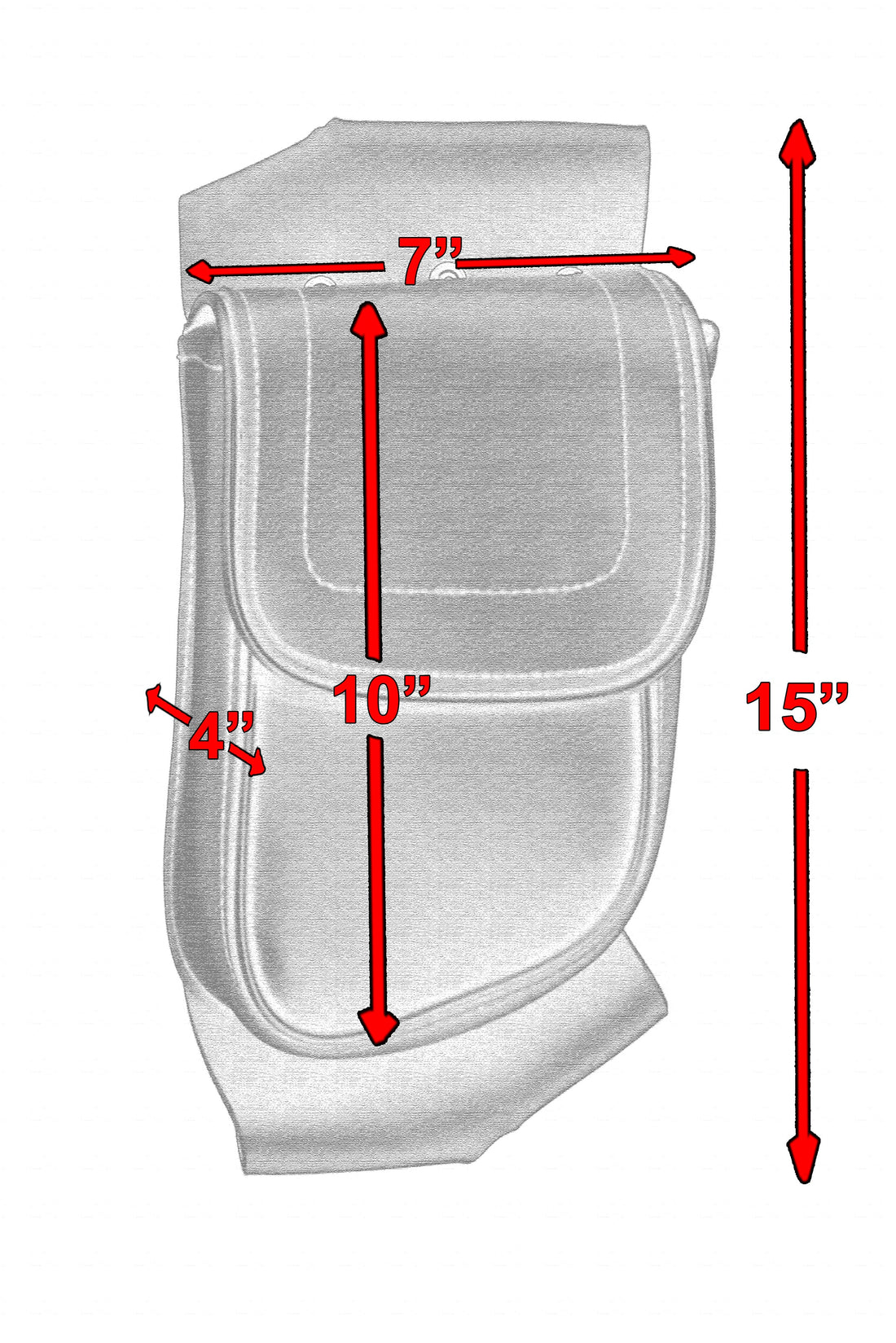 RC5827R Crash Bar Bag - Right Side