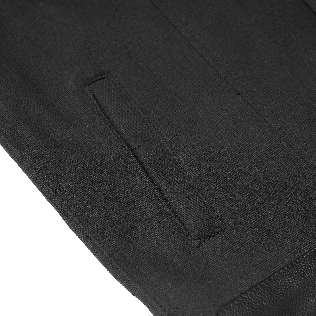 RC685 Canvas Material Single Back Panel Concealment Vest W/Leather Trimming