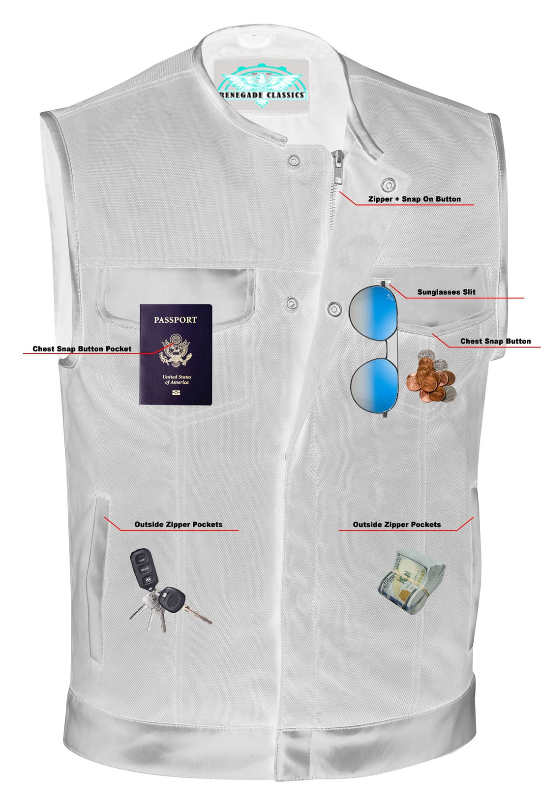 RC687 Concealed Snap Closure, Textile Material, W/O Collar & Hidden Z