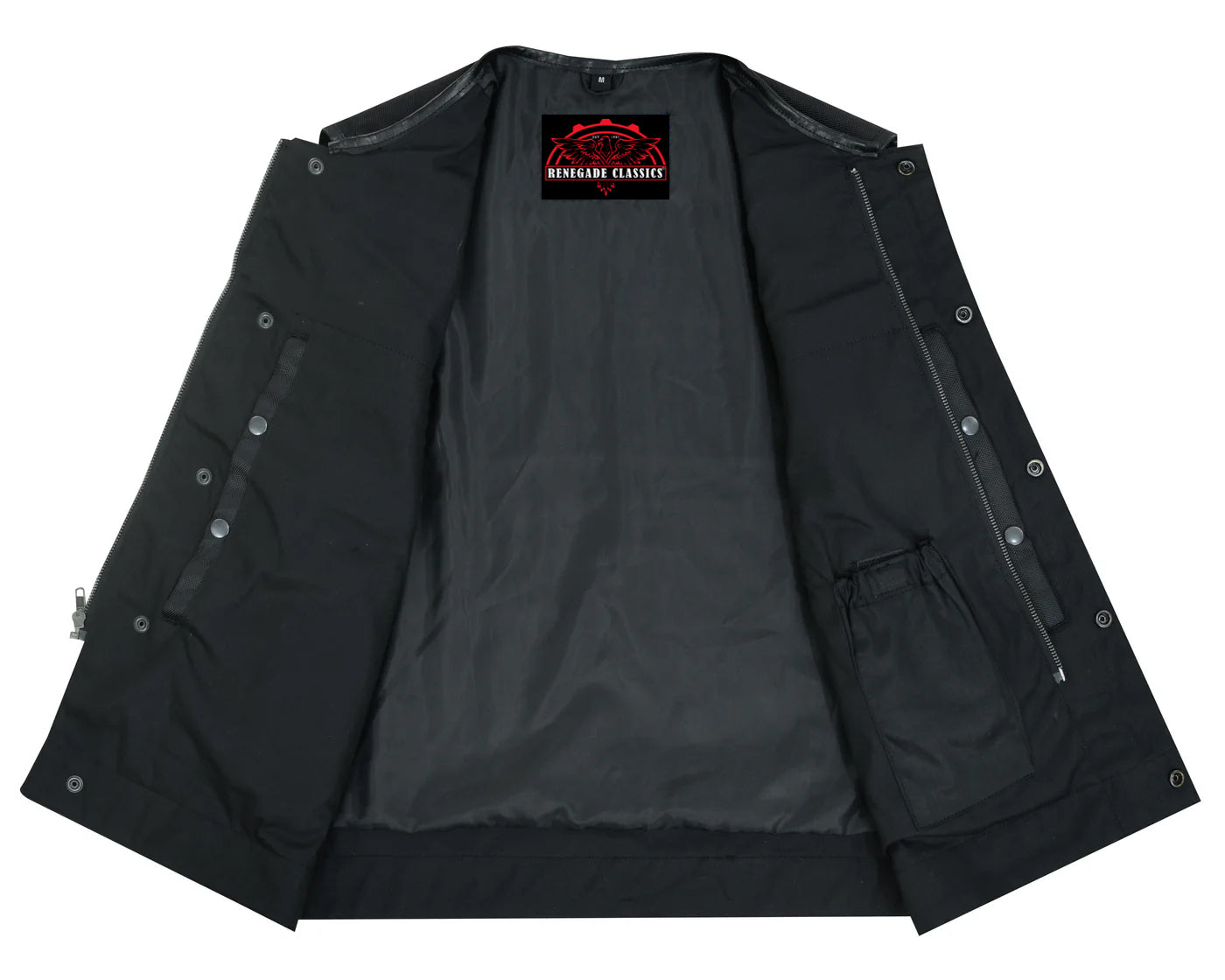 RC687 Concealed Snap Closure, Textile Material, W/O Collar & Hidden Z