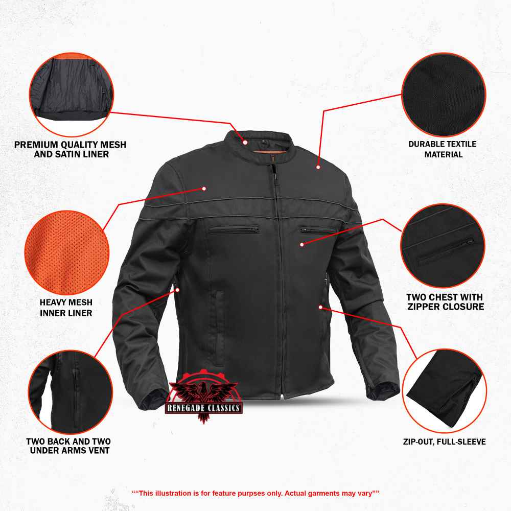 RC705 All Season Men's Textile Jacket