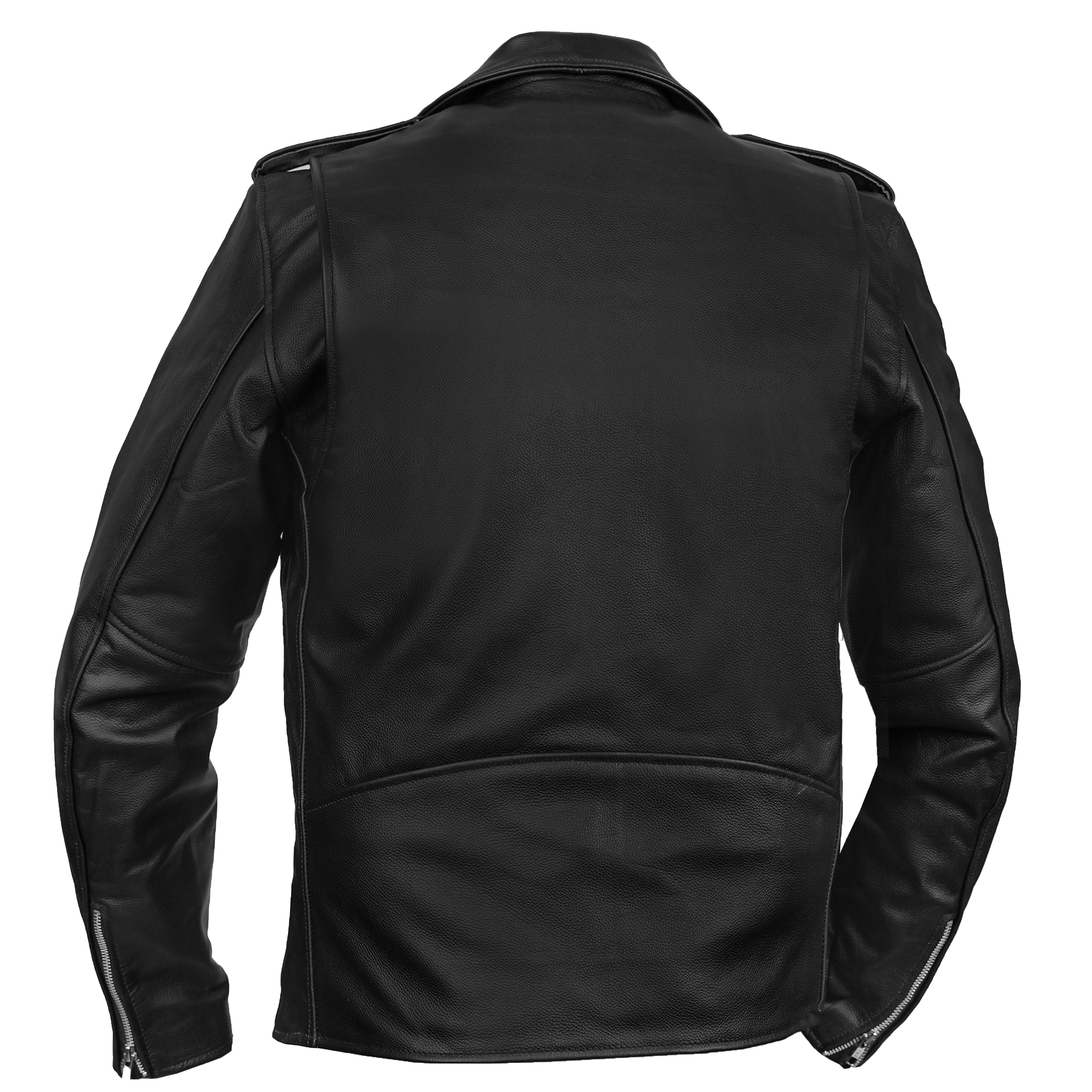 RC712TALL Men's Classic Plain Side Police Style M/C Jacket - TALL