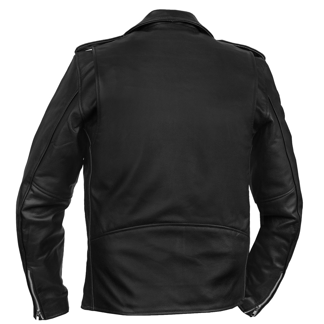 RC712TALL Men's Classic Plain Side Police Style M/C Jacket - TALL