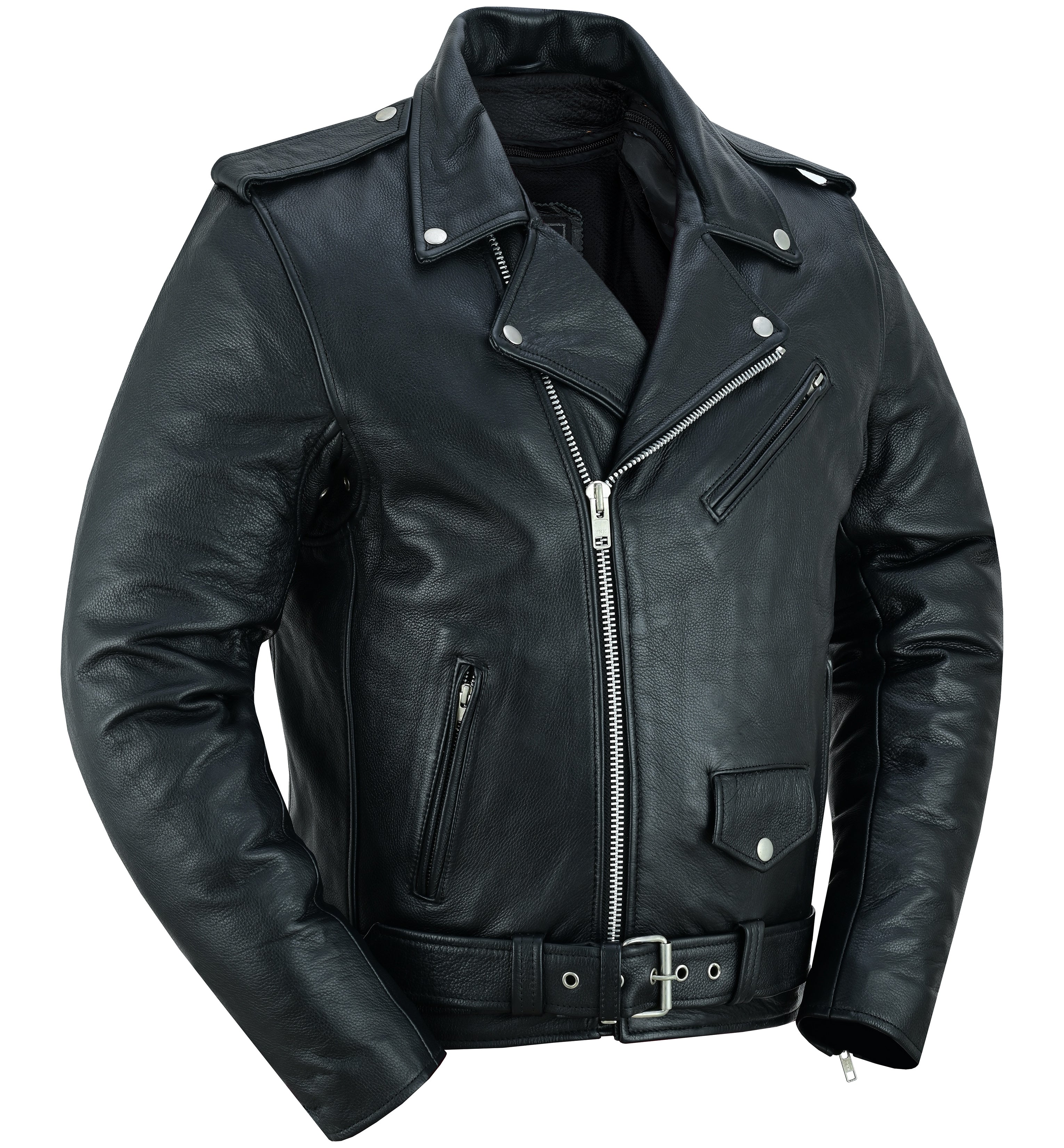 RC732 Men's Premium Classic Plain Side Police Style Jacket