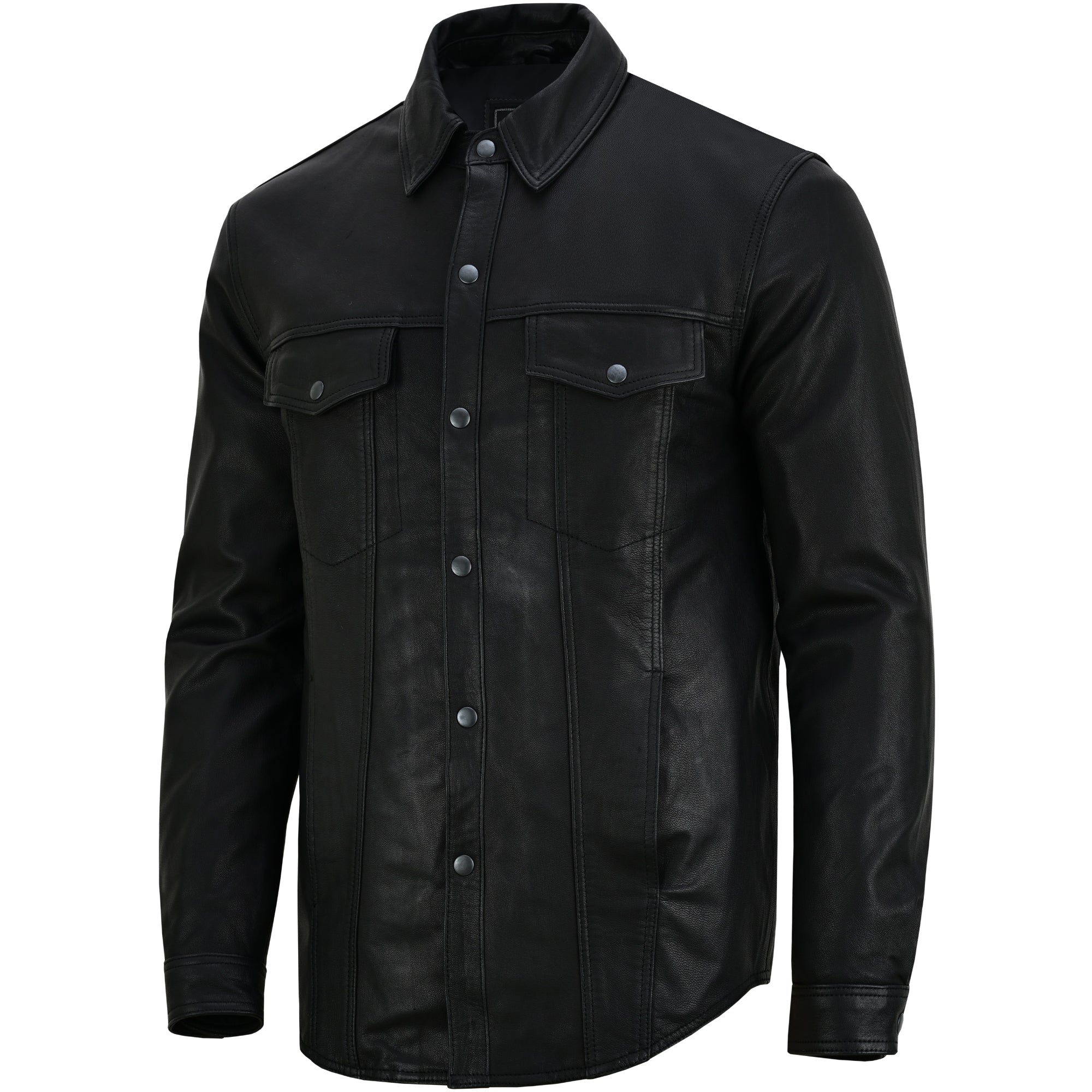 RC770 Men's Premium Lightweight Leather Shirt