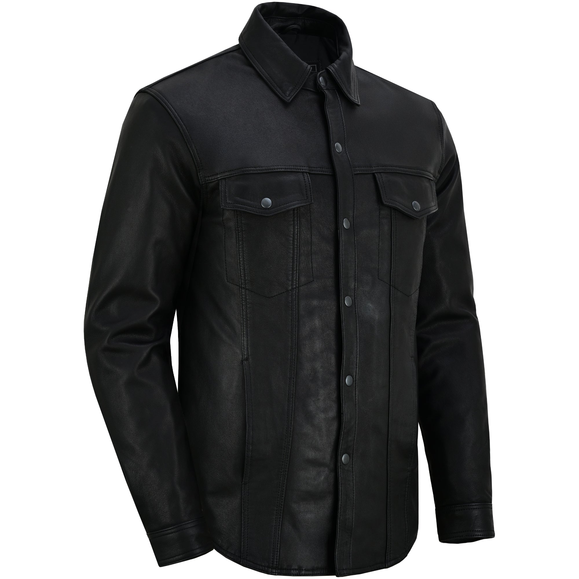 RC770 Men's Premium Lightweight Leather Shirt