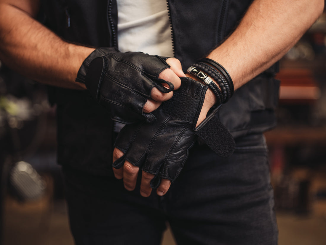 RC96 Men's Tough Deer Skin Fingerless Glove