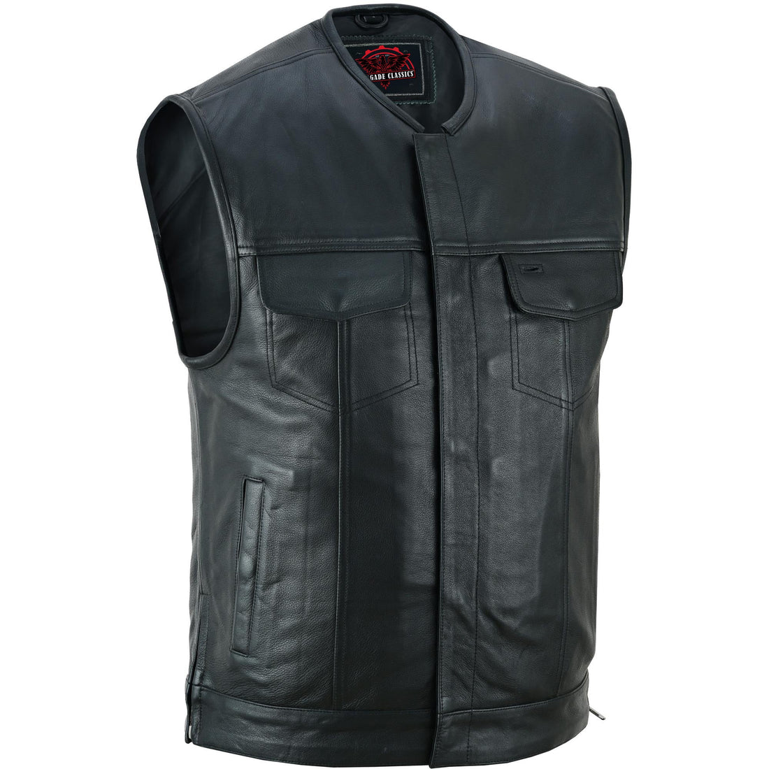 RC187 Upgraded Style Gun Pockets, Hidden Gun Metal Zipper, Bottom Sid