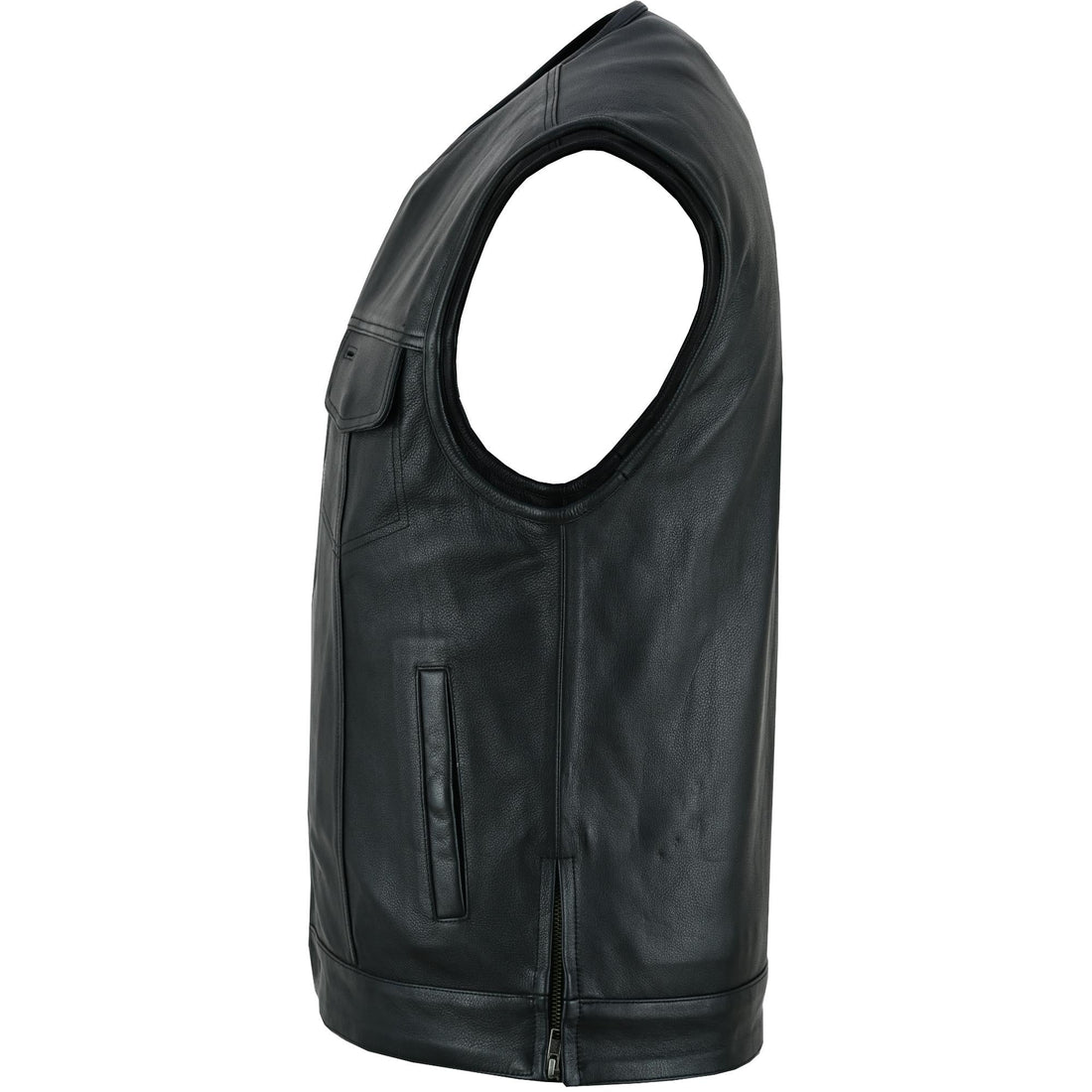 RC187 Upgraded Style Gun Pockets, Hidden Gun Metal Zipper, Bottom Sid