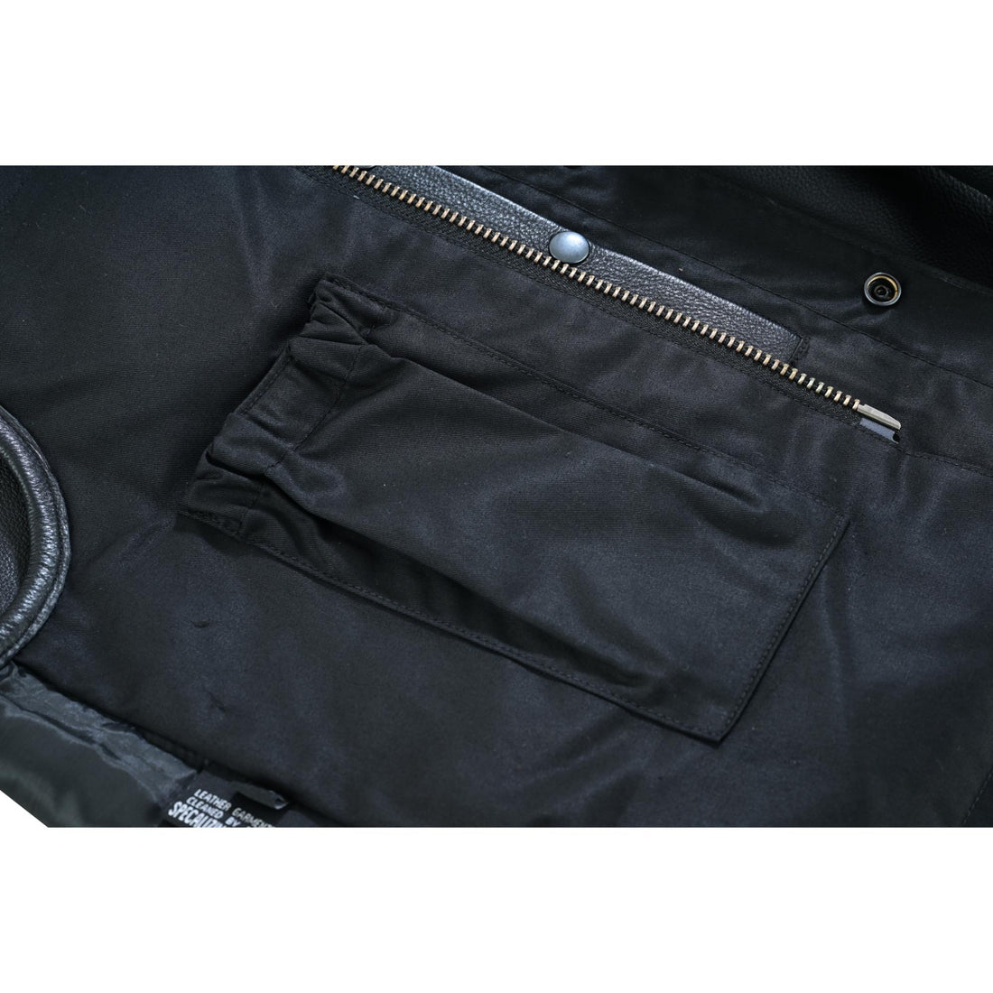 RC187 Upgraded Style Gun Pockets, Hidden Gun Metal Zipper, Bottom Sid