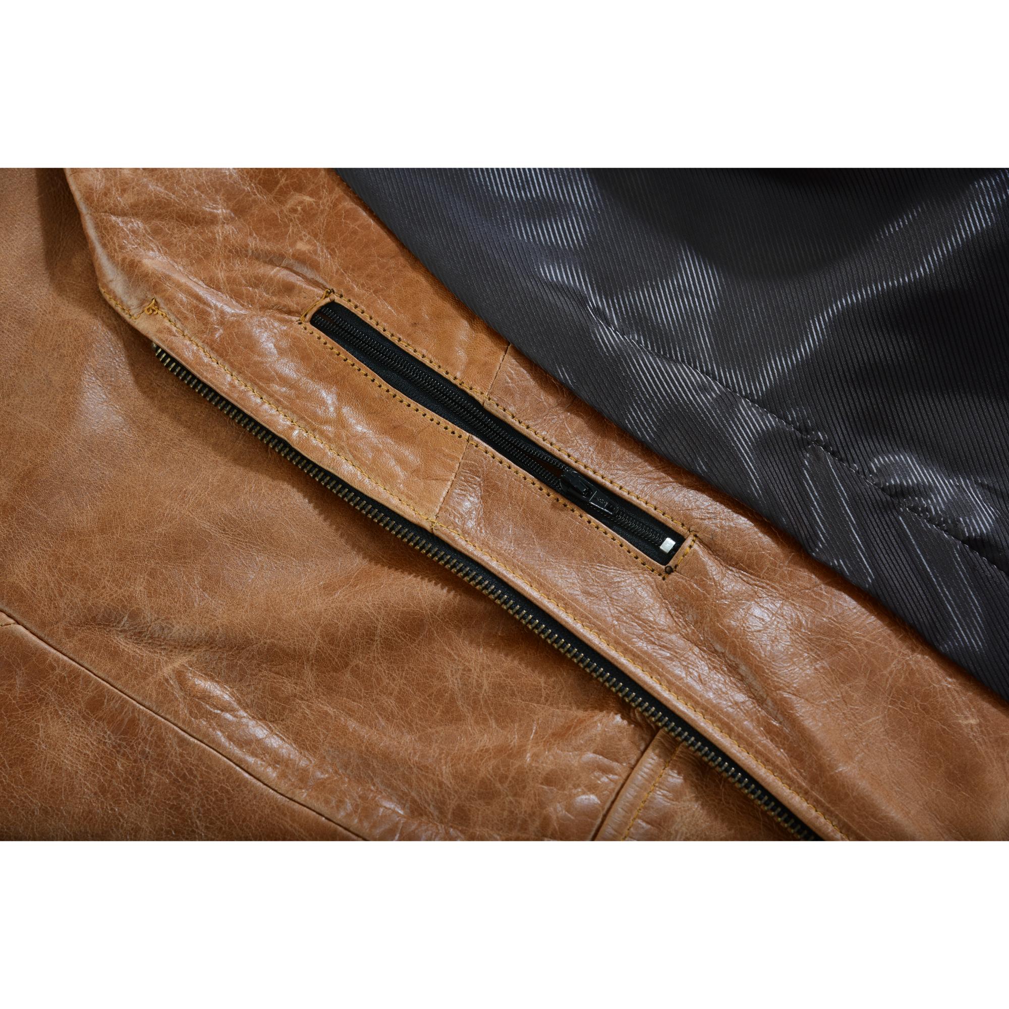 RC236 Women's Brown Zippered Vest with Lacing Details