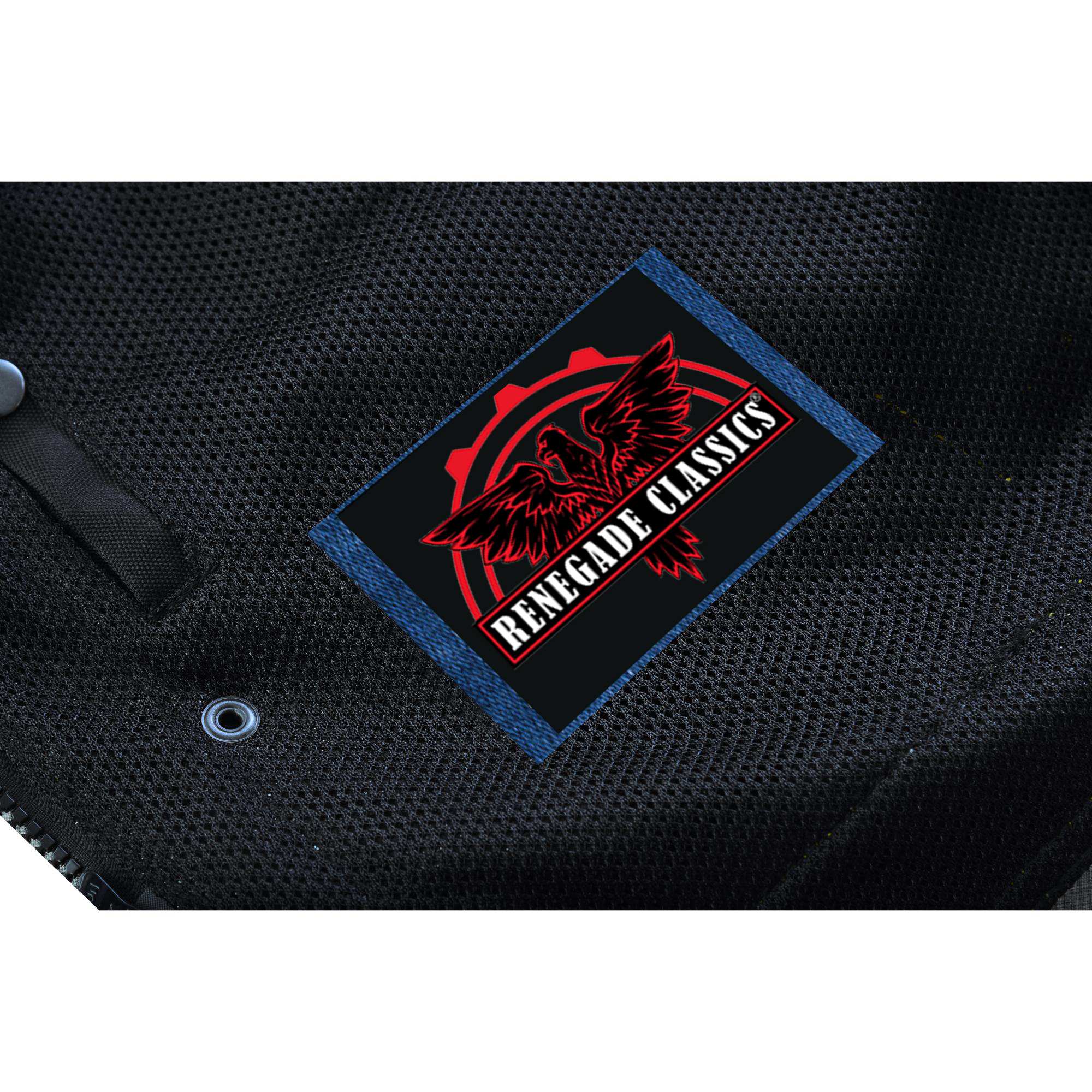 Gloom Gold Men’s Black Mesh Textile Vest with Yellow Thread Detailing