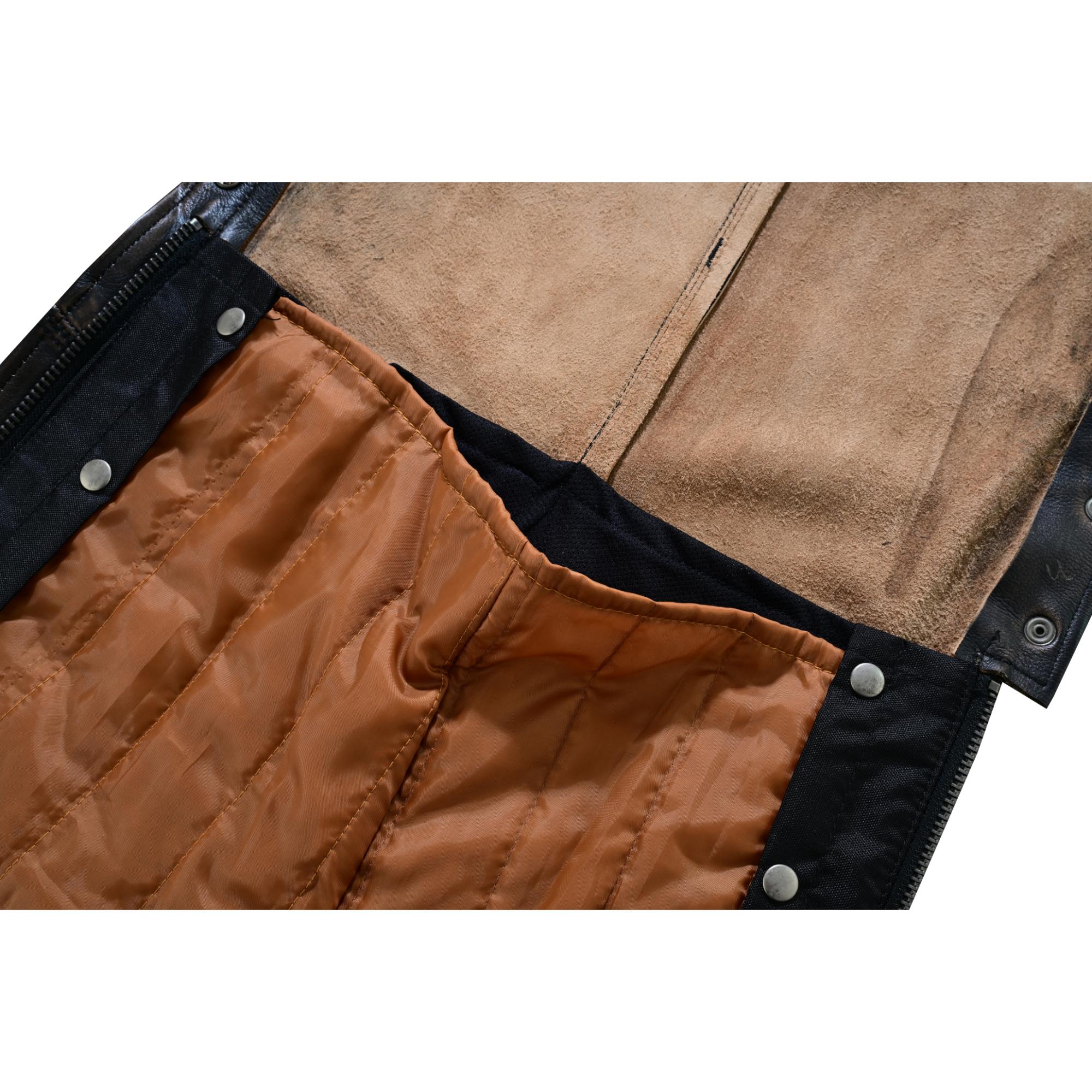 RC438 Unisex Four Pockets Insulated Chaps with Stretchable Inner Thigh