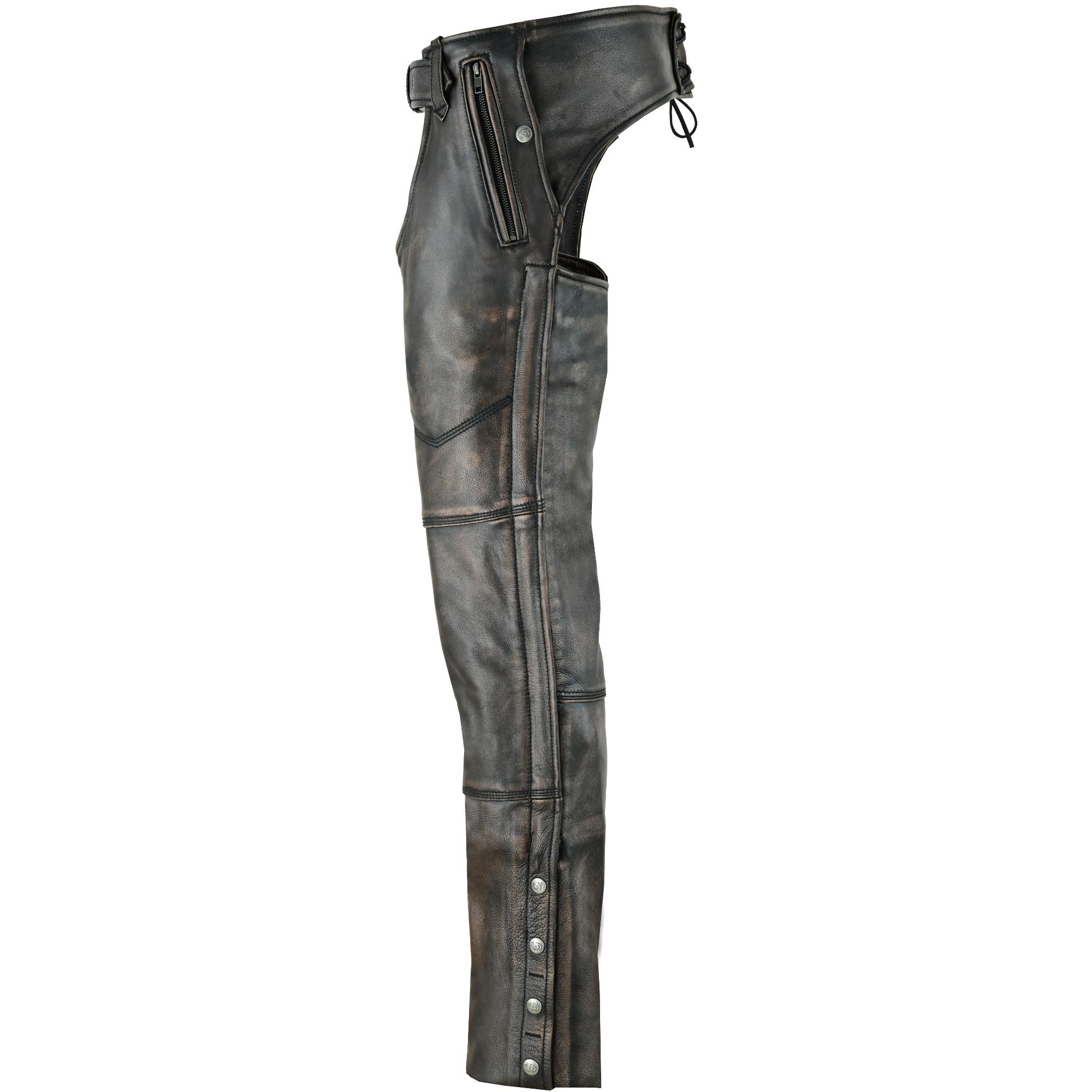 RC438 Unisex Four Pockets Insulated Chaps with Stretchable Inner Thigh