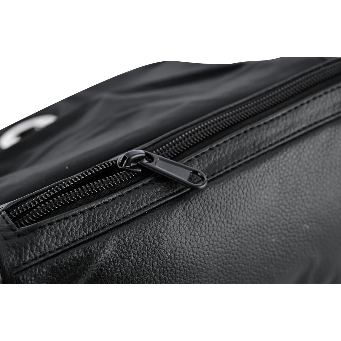 RC8500 Women's Black Construction Leather Purse/Shoulder Bag
