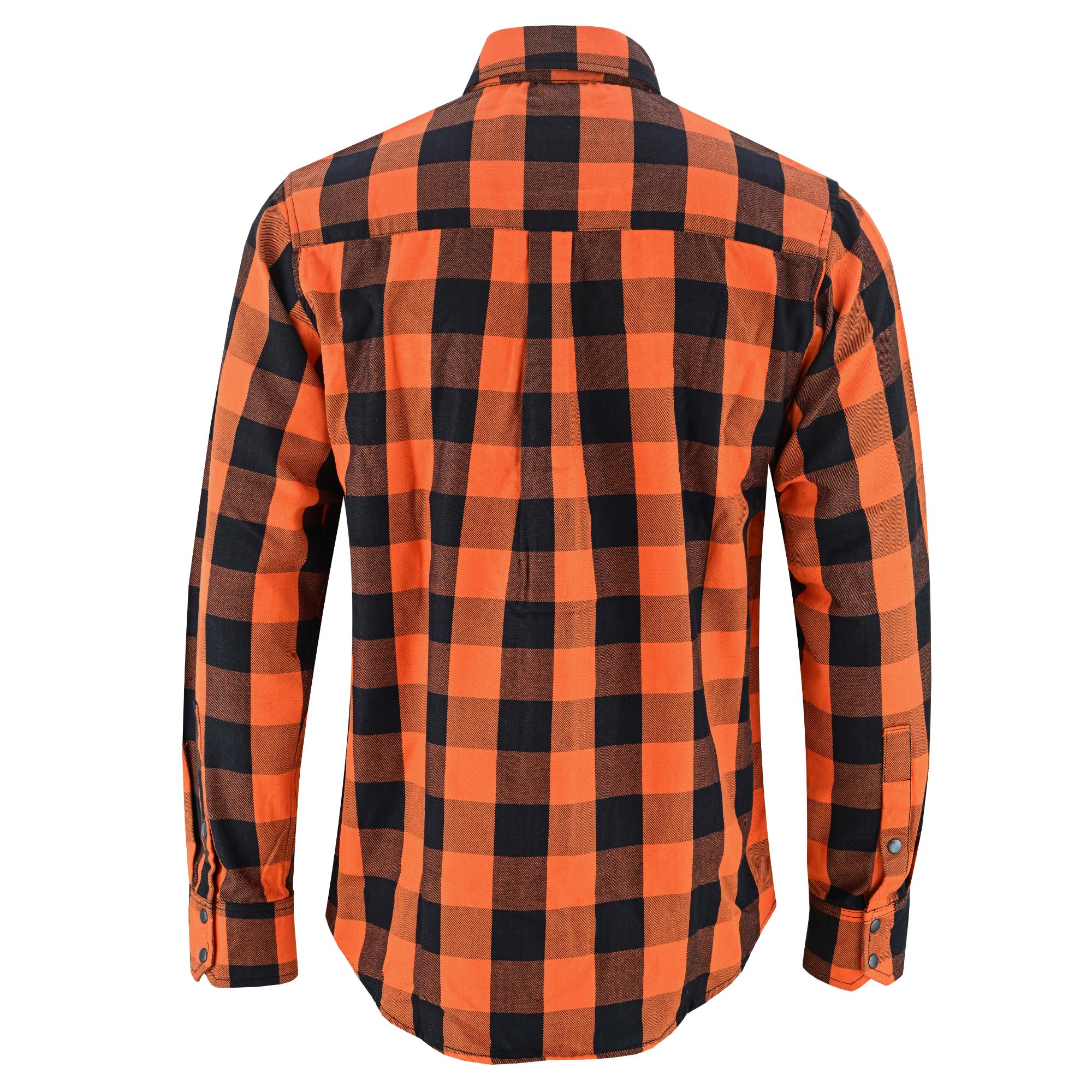 Flannel Shirt - Orange and Black LVAD Gear Flannel