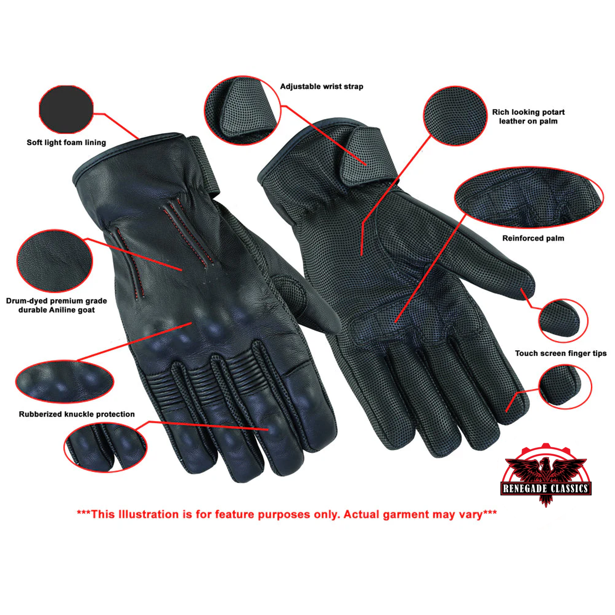 RC94 Men's Feature-Packed Rakish Glove