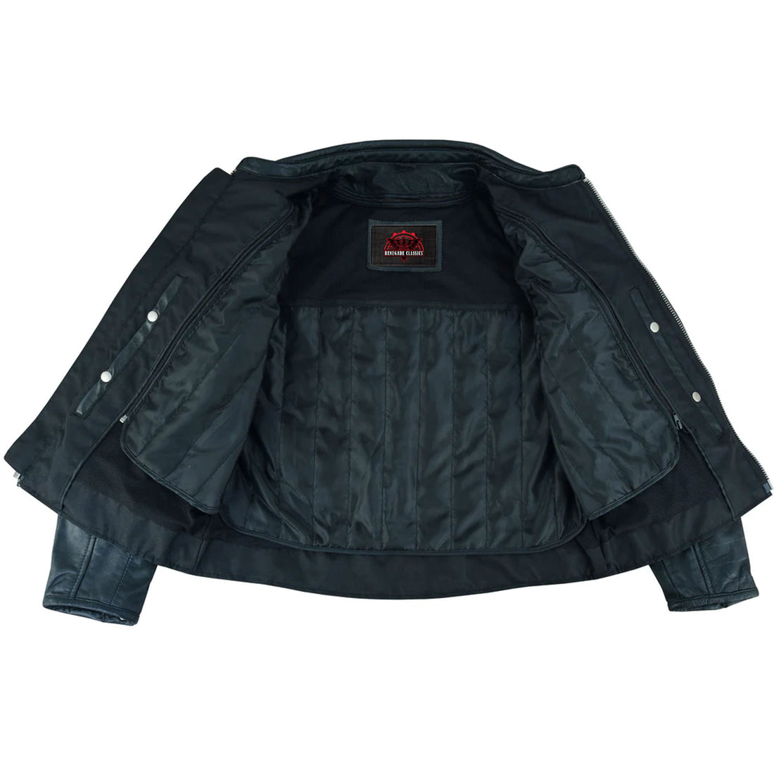 RC850 Women's Classic Plain Side Fitted M/C Style Jacket