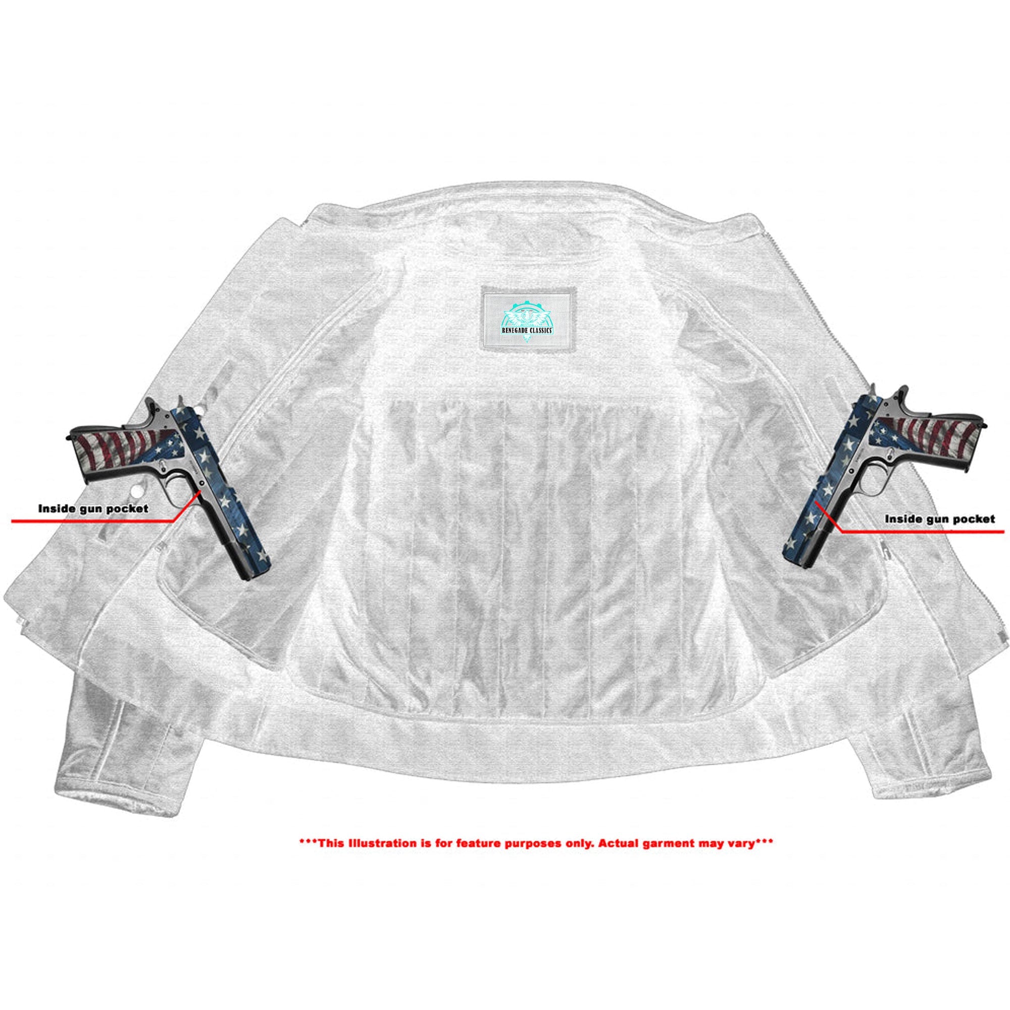 RC850 Women's Classic Plain Side Fitted M/C Style Jacket