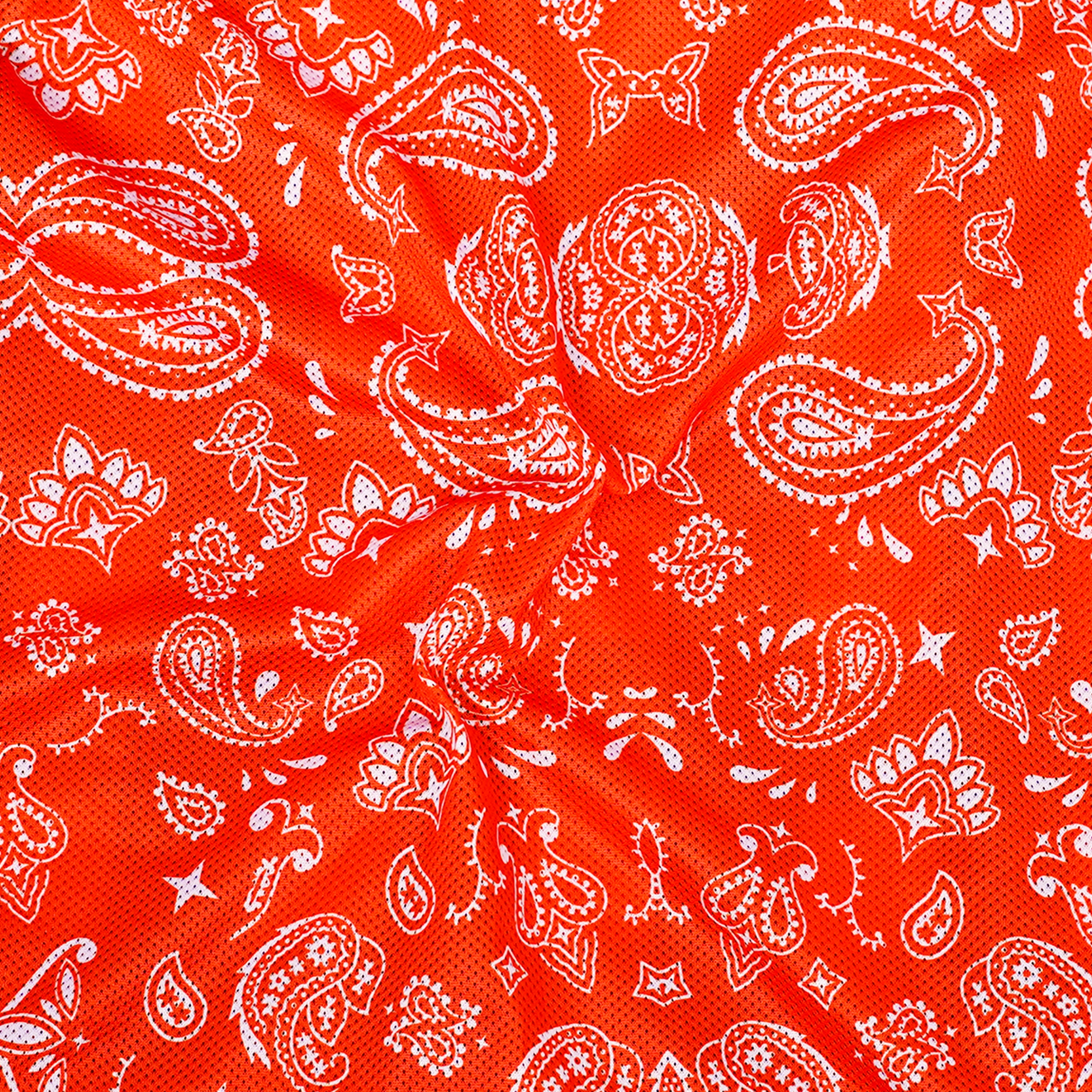 Fire Storm Black and Orange Flannel Textile Vest