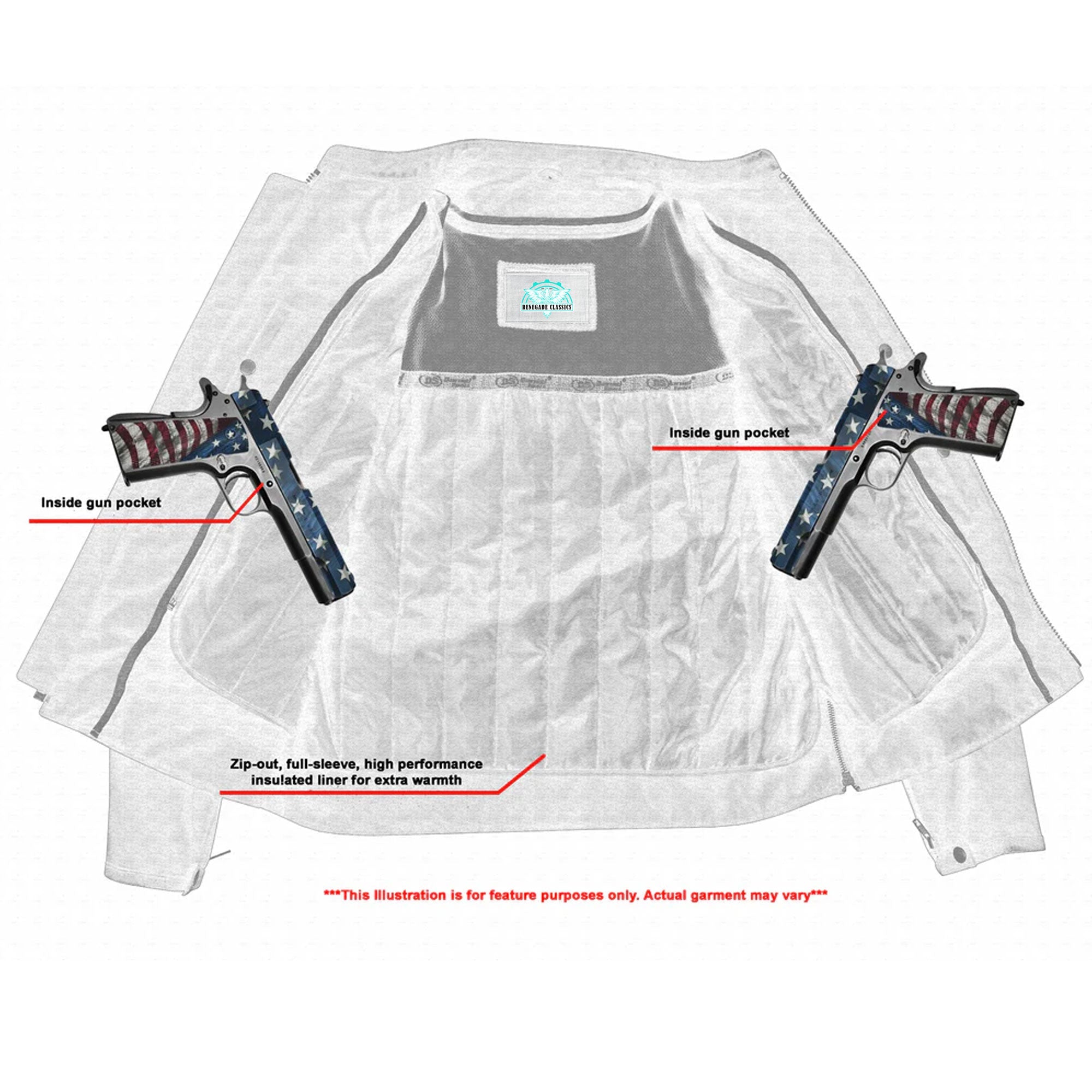 RC768 Men's Sporty Lightweight Leather Cross Over Jacket